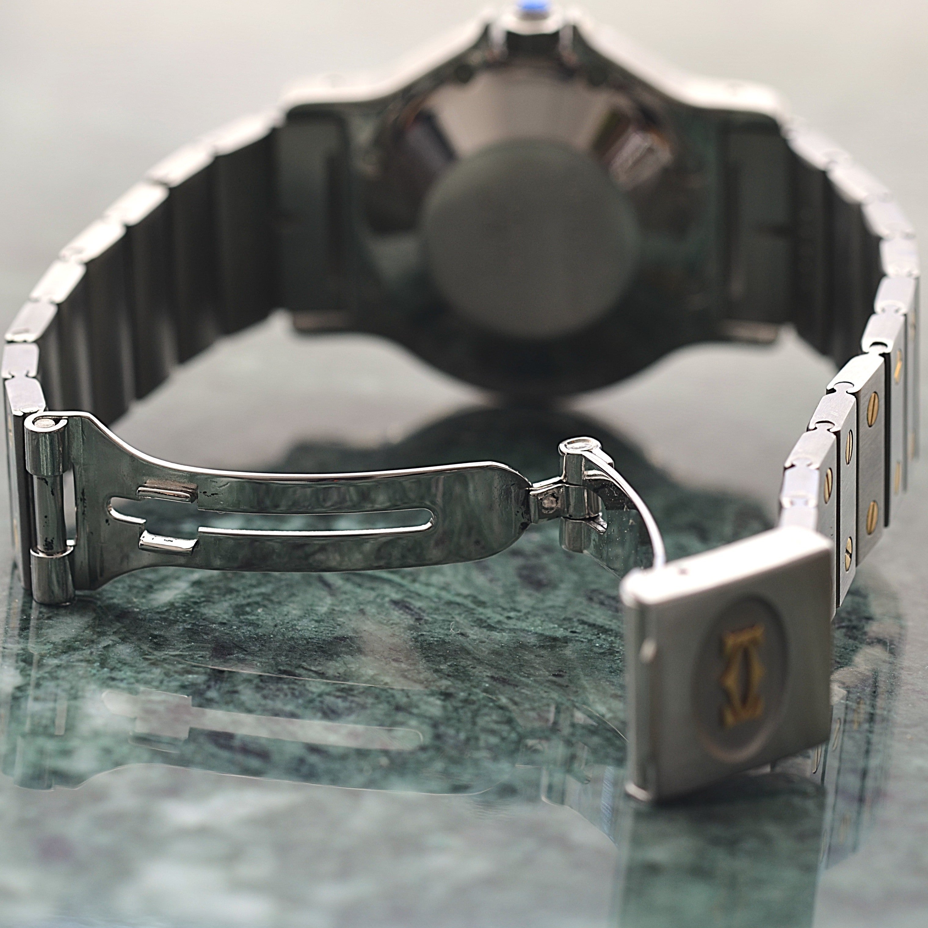 【Cartier】カルティエ サントスオクタゴンLM 18KYG×SS SWISS MADE 表記