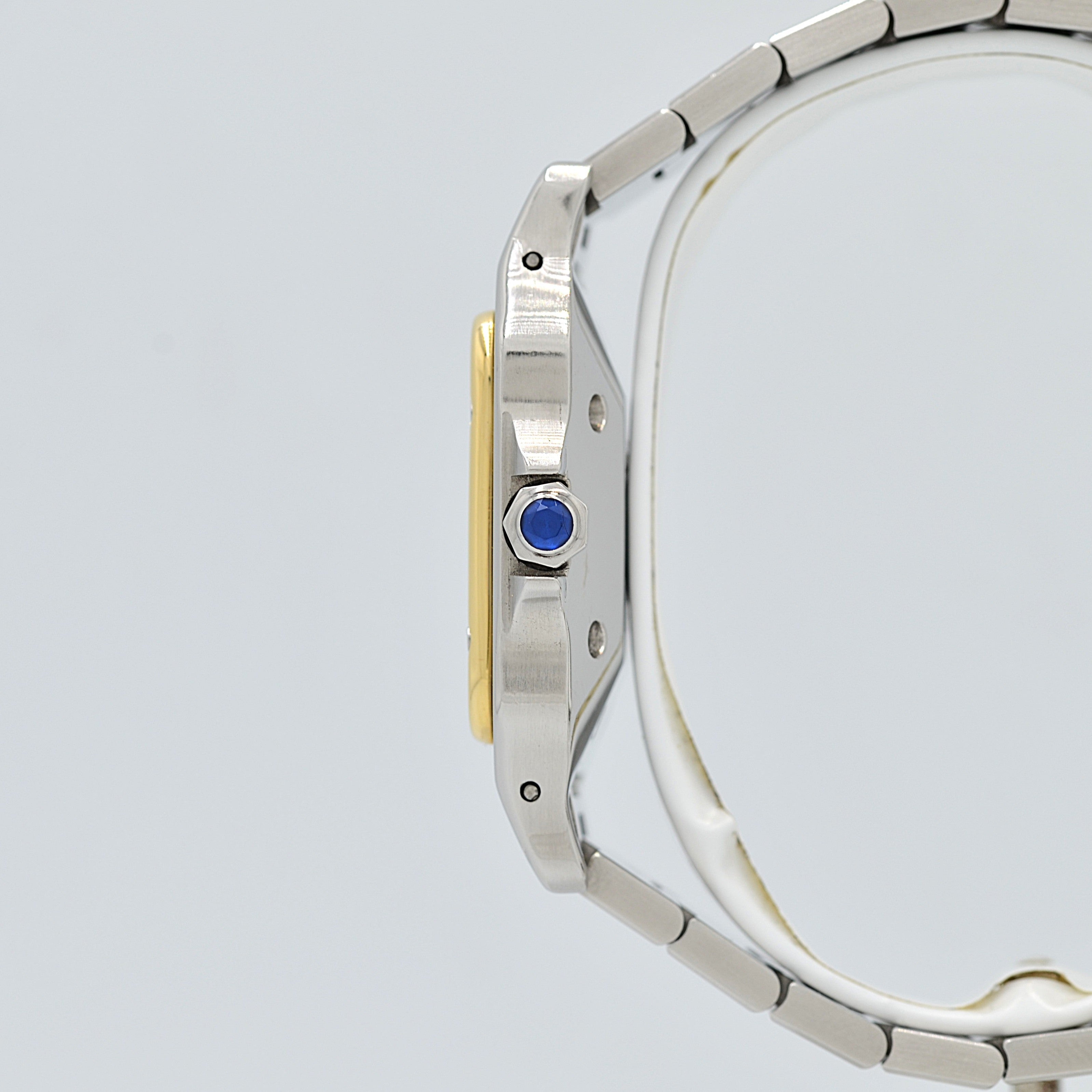 【Cartier】カルティエ サントスガルベLM 18KYG×SS 観音開きバックル