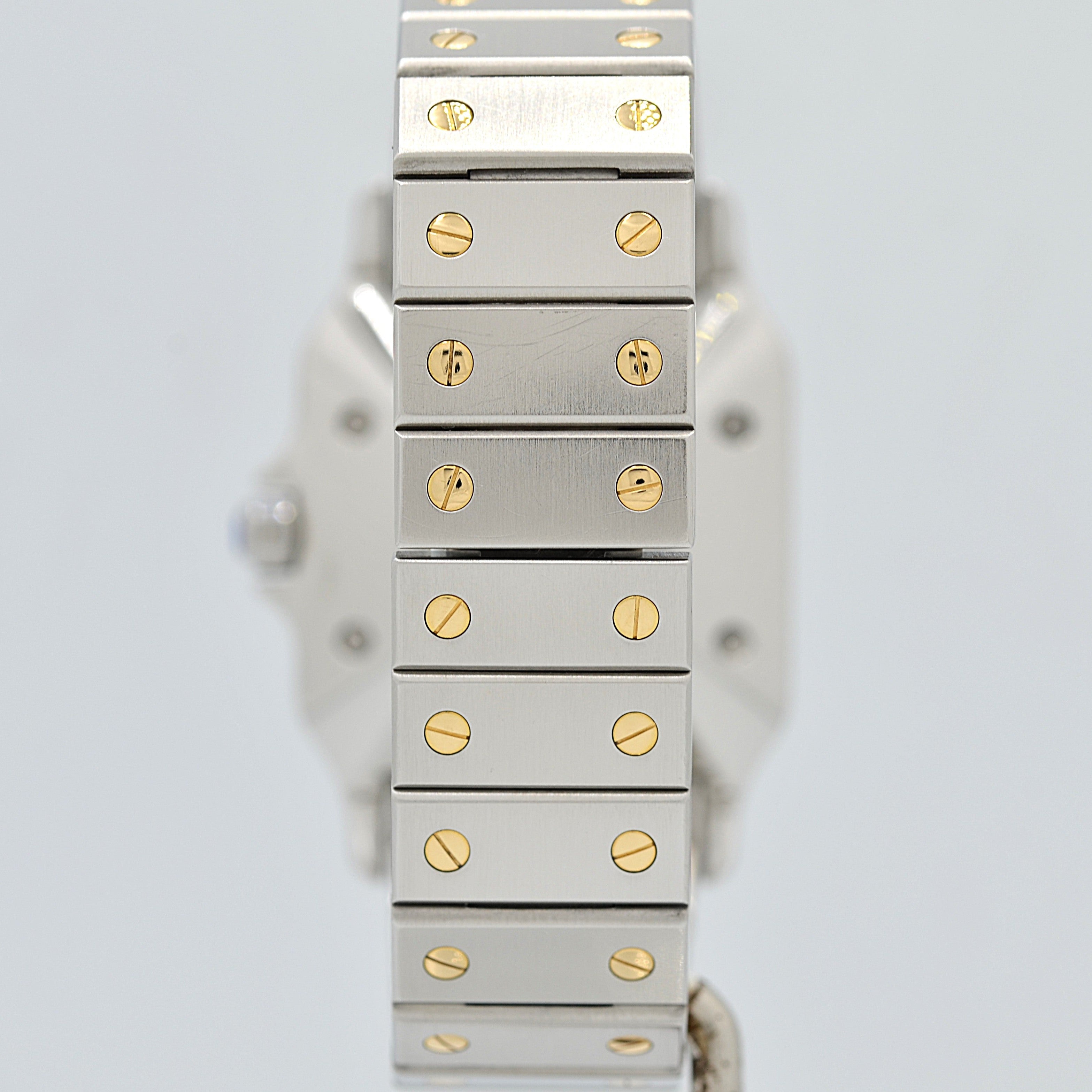 【Cartier】カルティエ サントスガルベLM 18KYG×SS 観音開きバックル