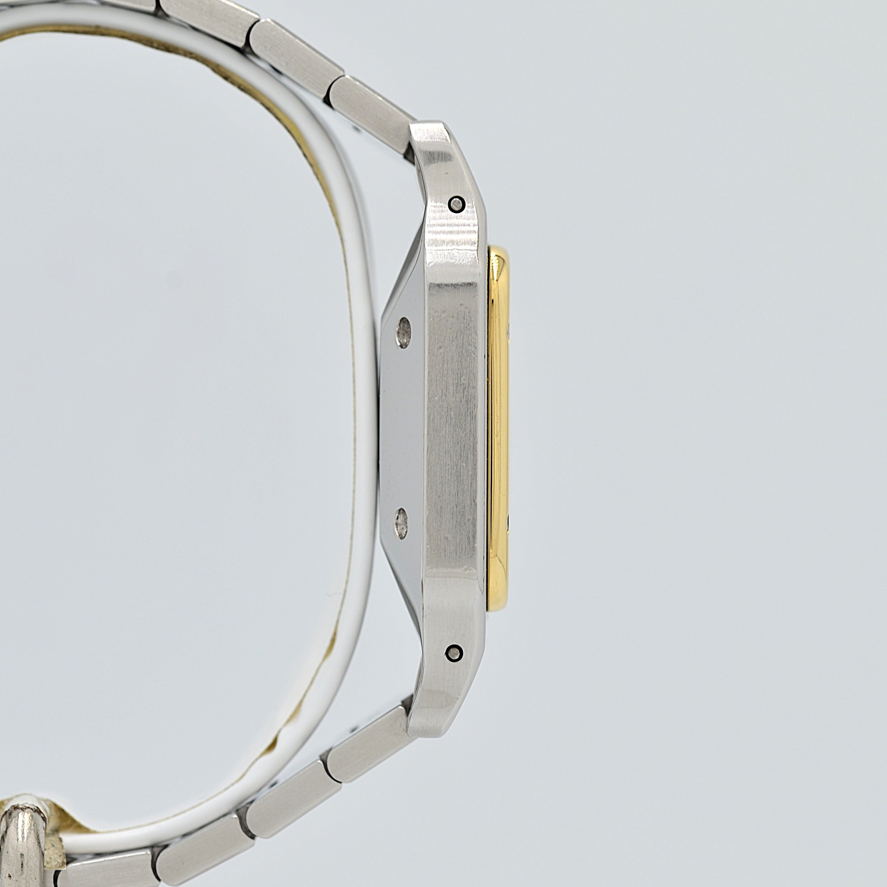 【Cartier】カルティエ サントスガルベLM 18KYG×SS 観音開きバックル