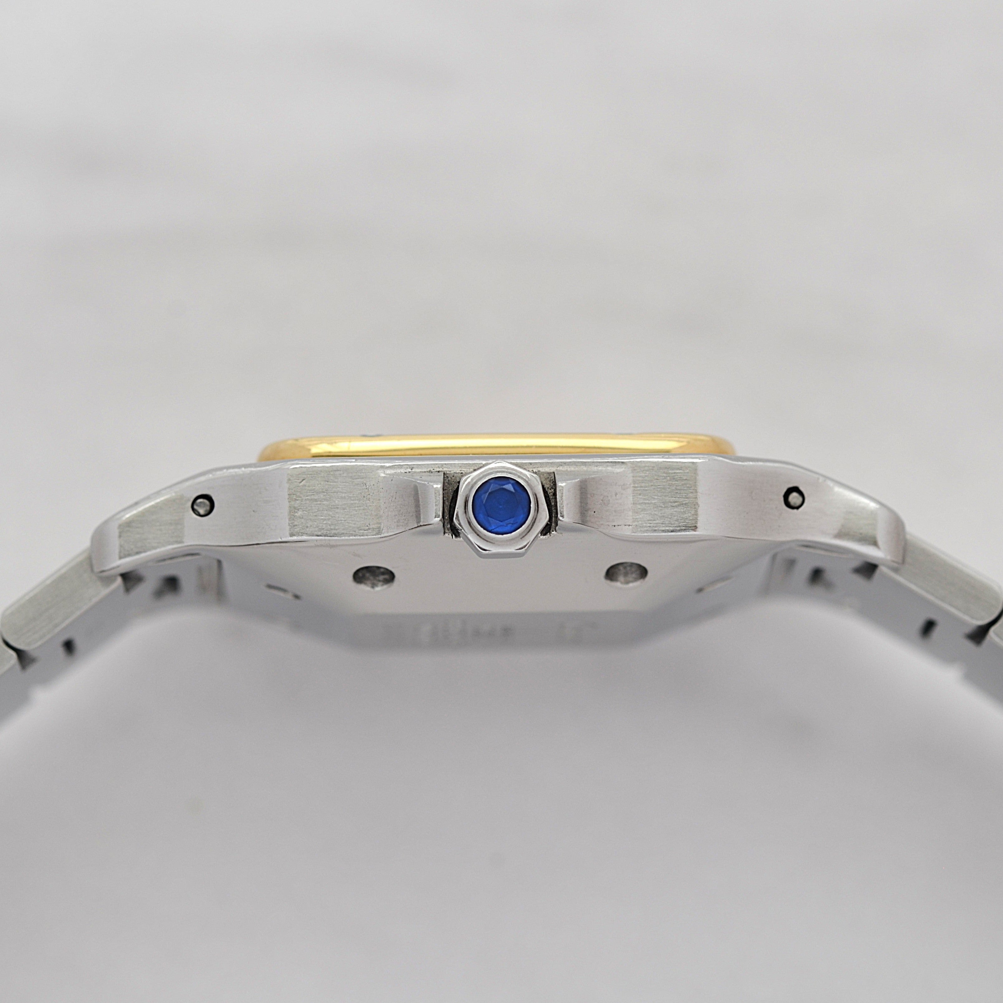 【Cartier】カルティエ サントスガルベLM 18KYG×SS 観音開きバックル