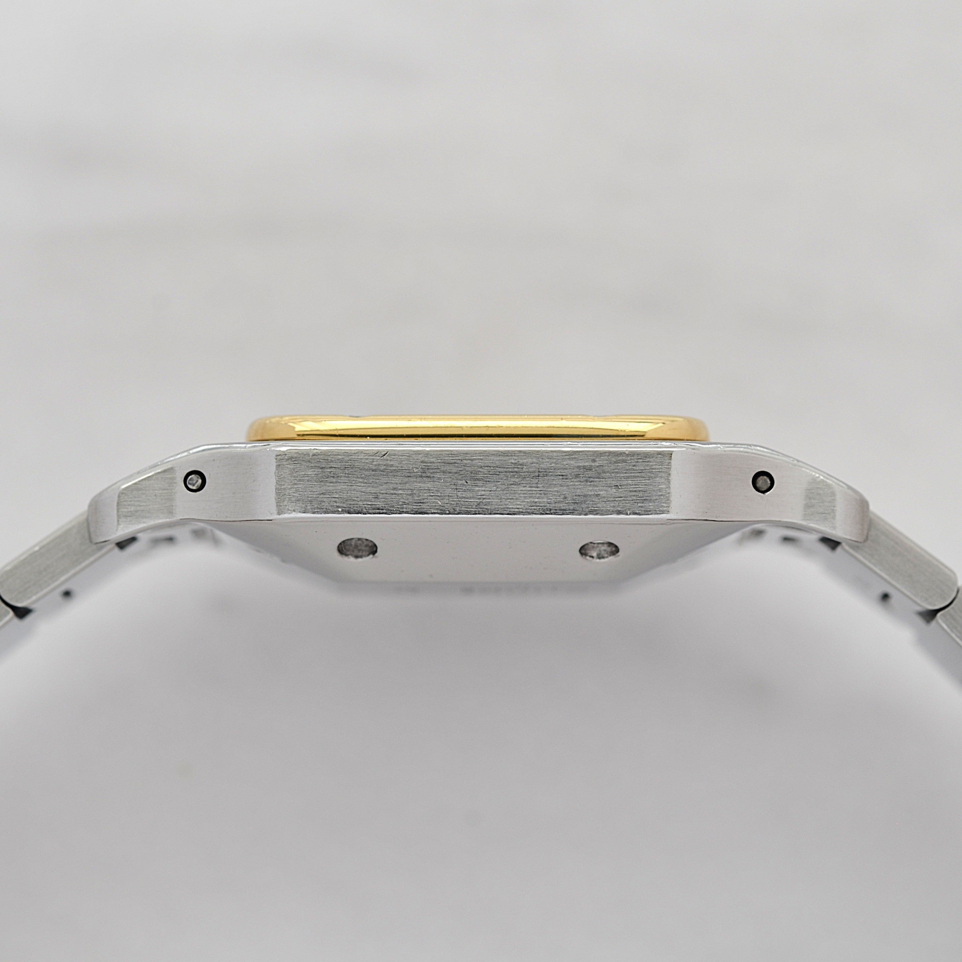 【Cartier】カルティエ サントスガルベLM 18KYG×SS 観音開きバックル