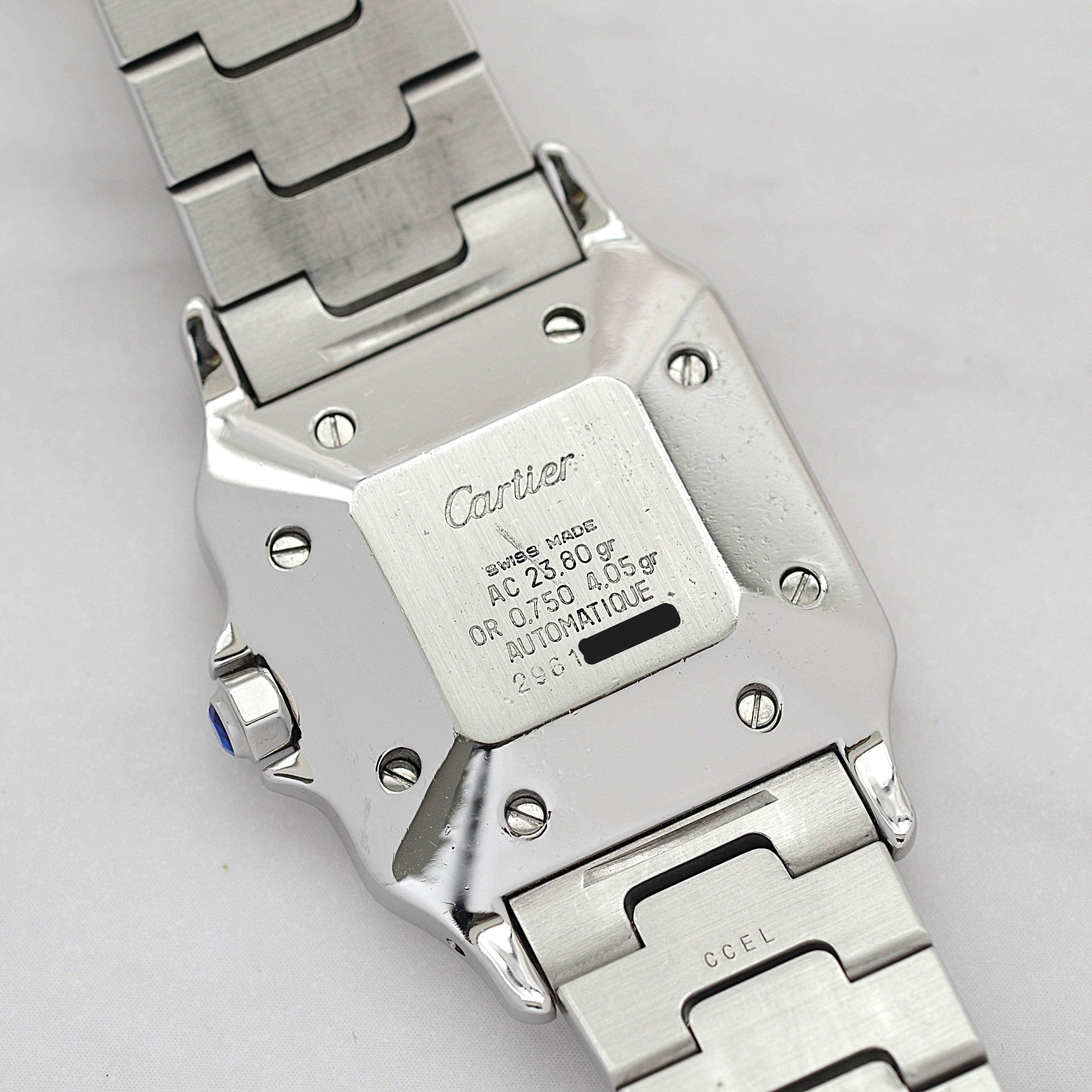 【Cartier】カルティエ サントスガルベLM 18KYG×SS 観音開きバックル