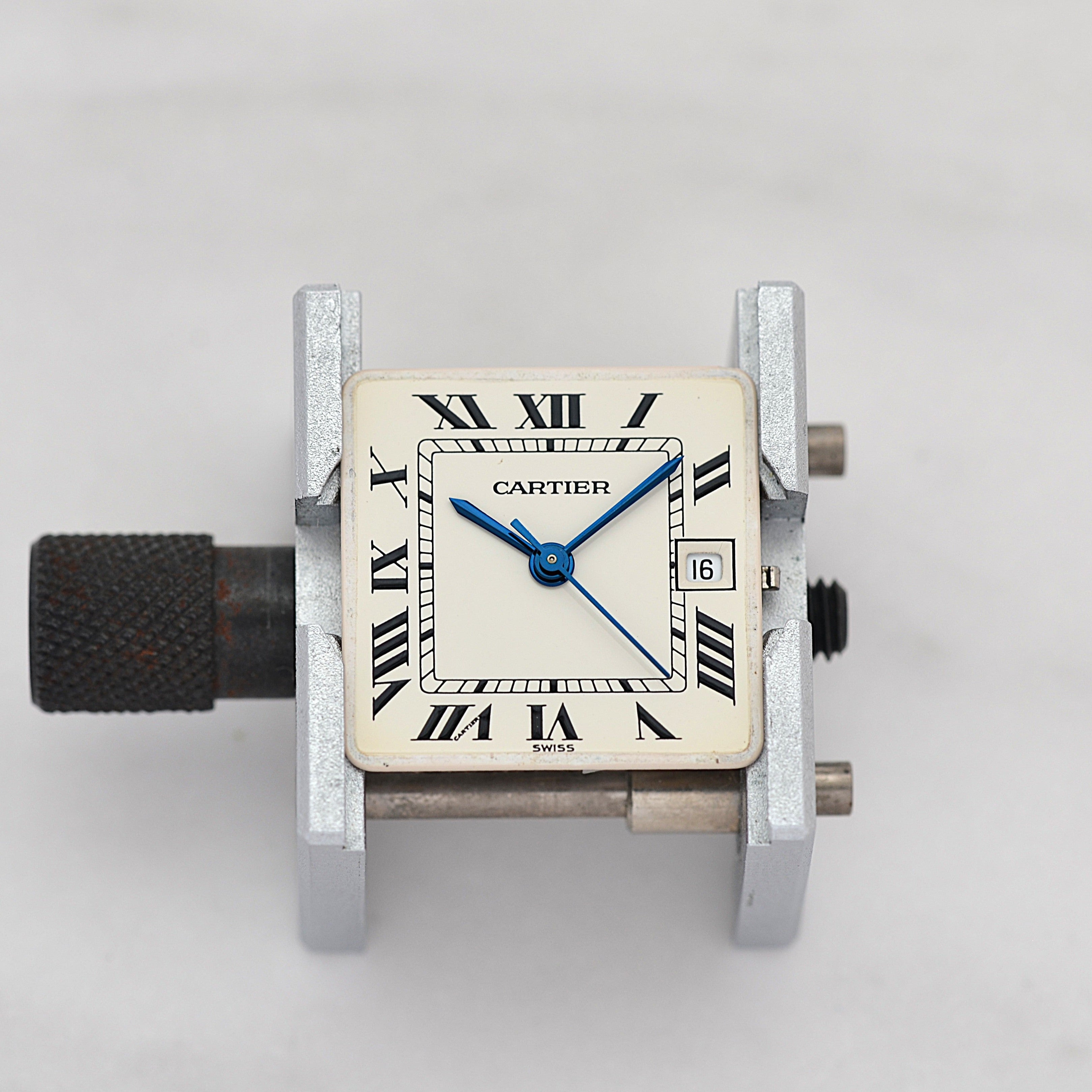 【Cartier】カルティエ サントスガルベLM 18KYG×SS 観音開きバックル