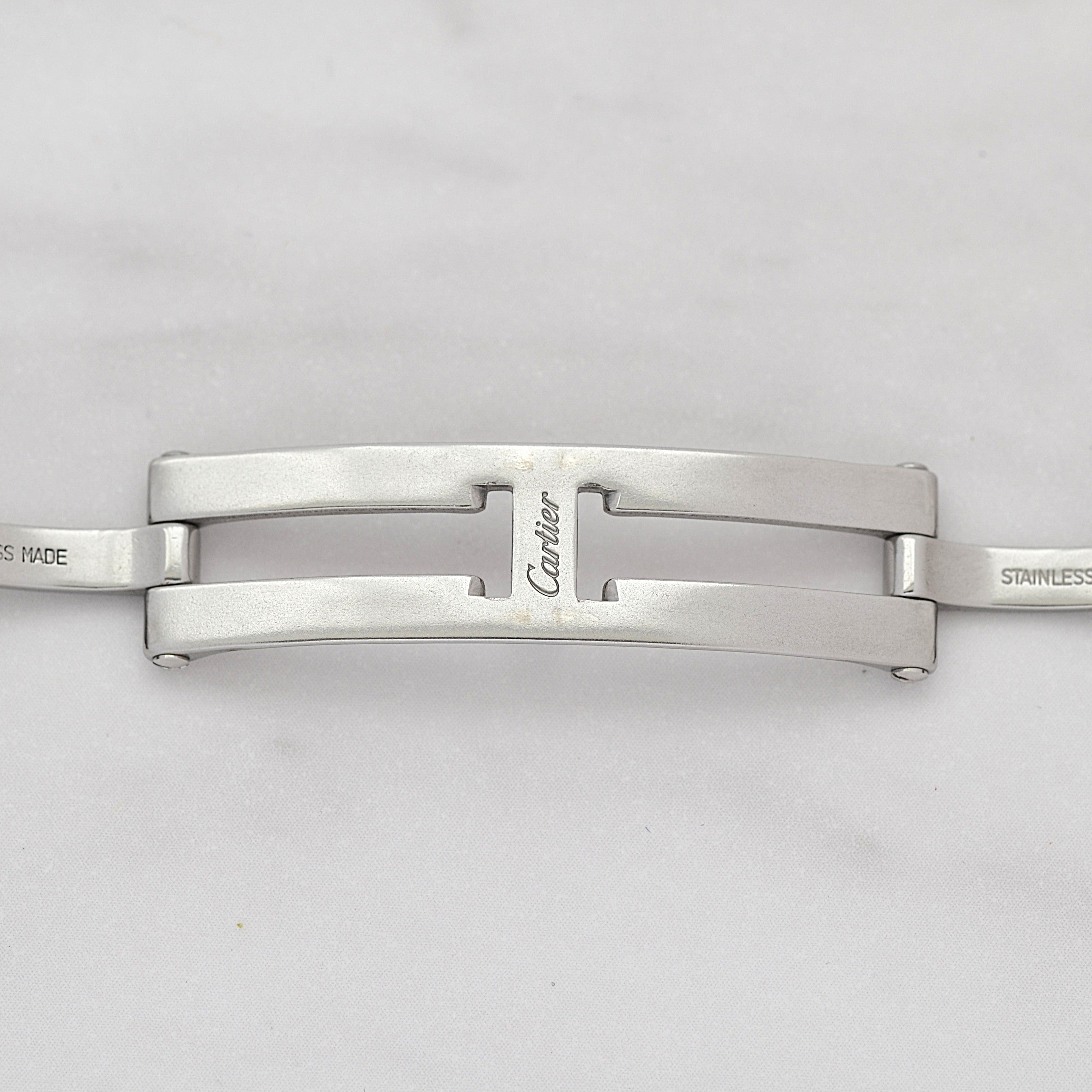 【Cartier】カルティエ サントスガルベLM 18KYG×SS 観音開きバックル