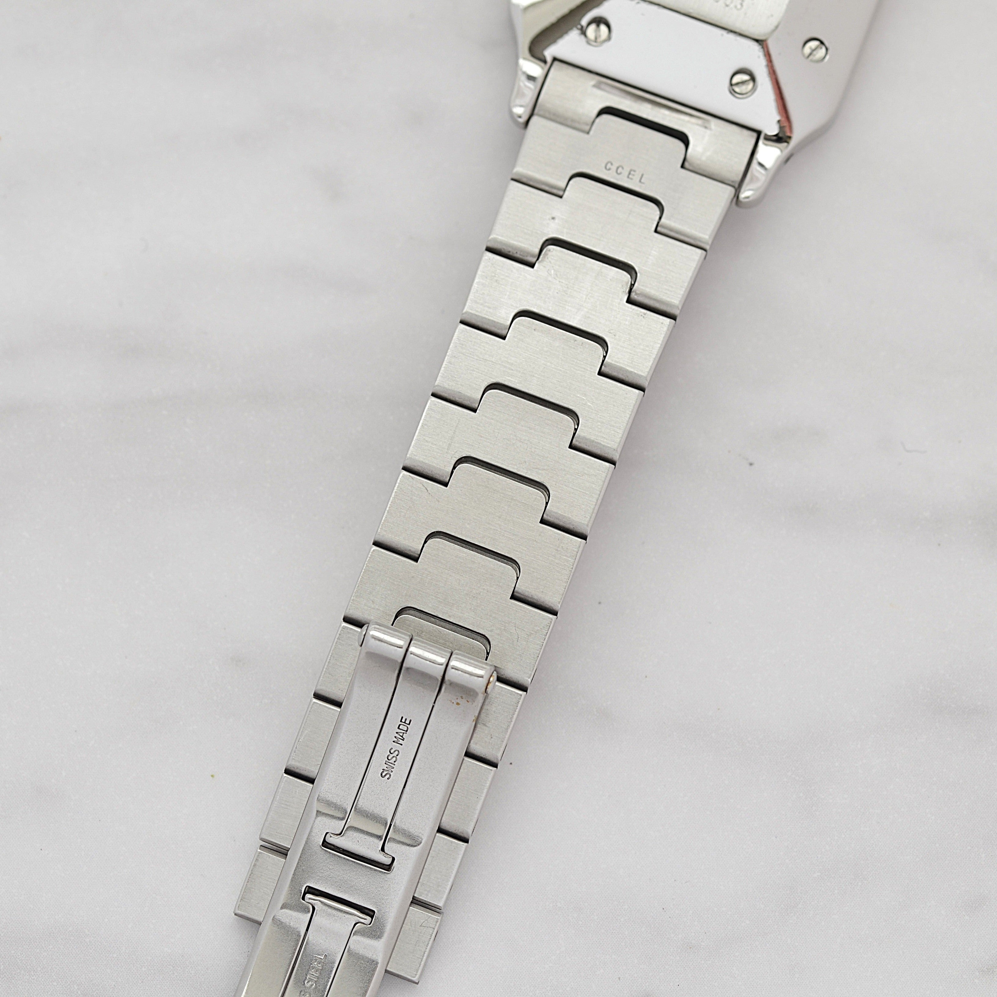 【Cartier】カルティエ サントスガルベLM 18KYG×SS 観音開きバックル