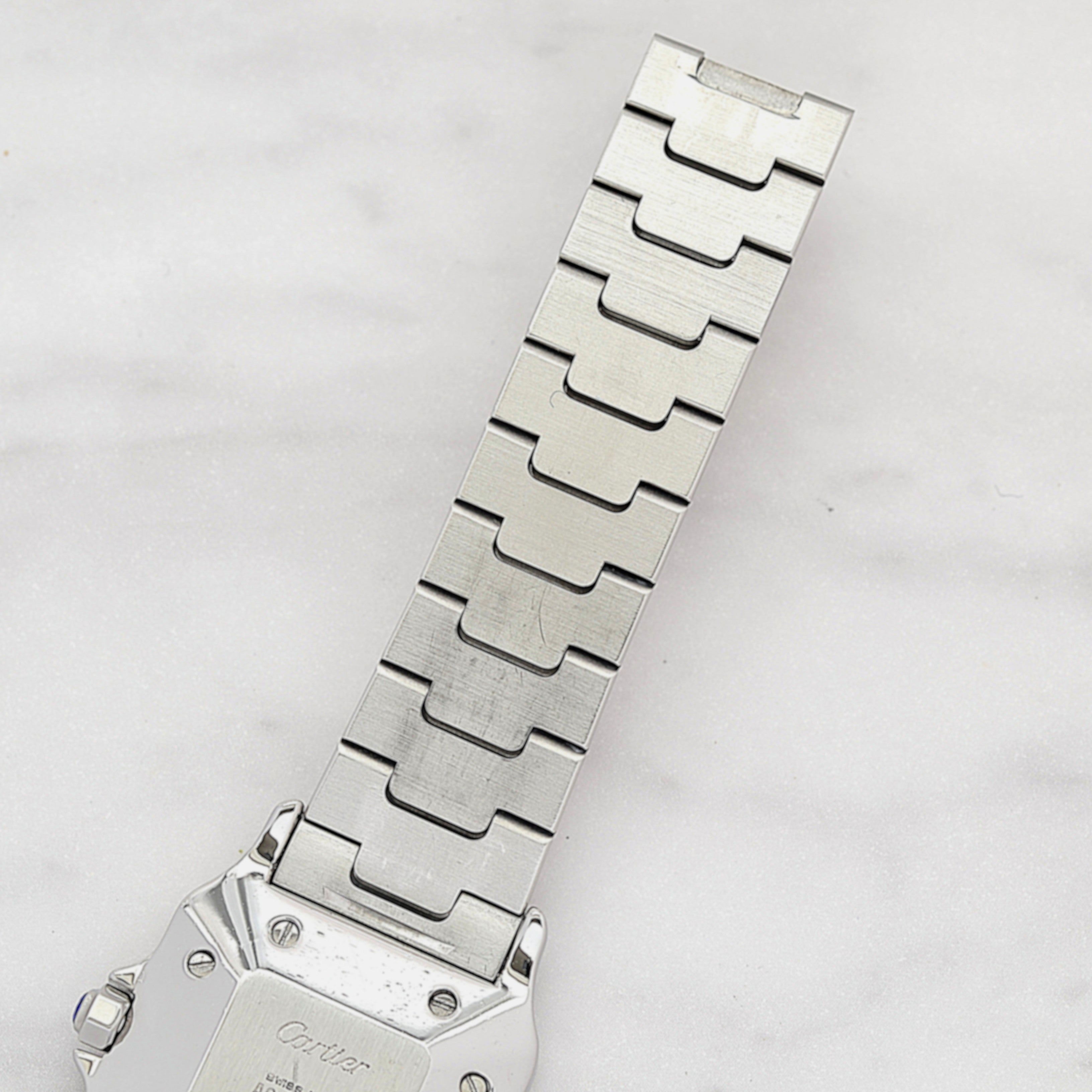 【Cartier】カルティエ サントスガルベLM 18KYG×SS 観音開きバックル