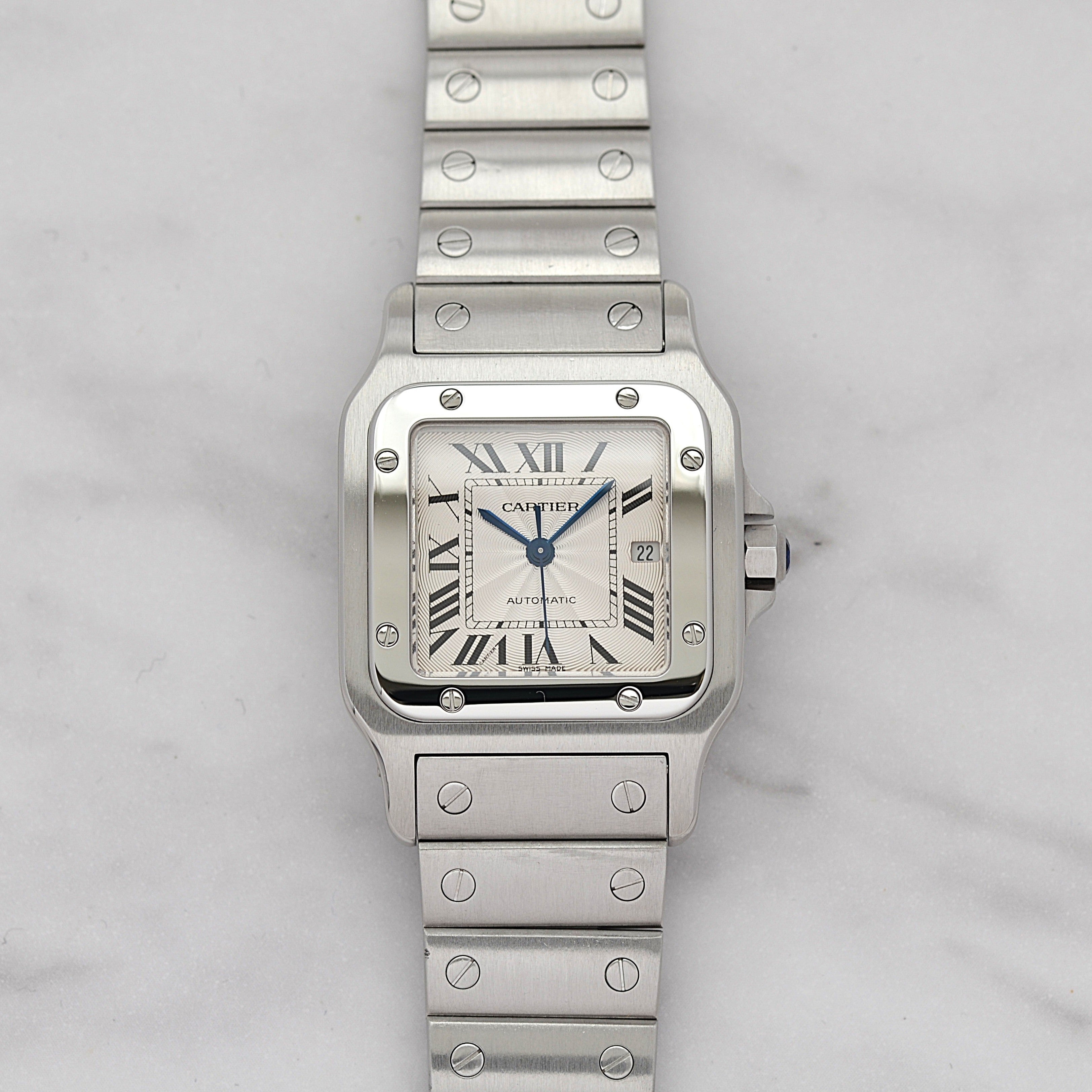 [Cartier] Cartier Santos Galbe LM Late Model Stainless Steel Cartier Complete Service