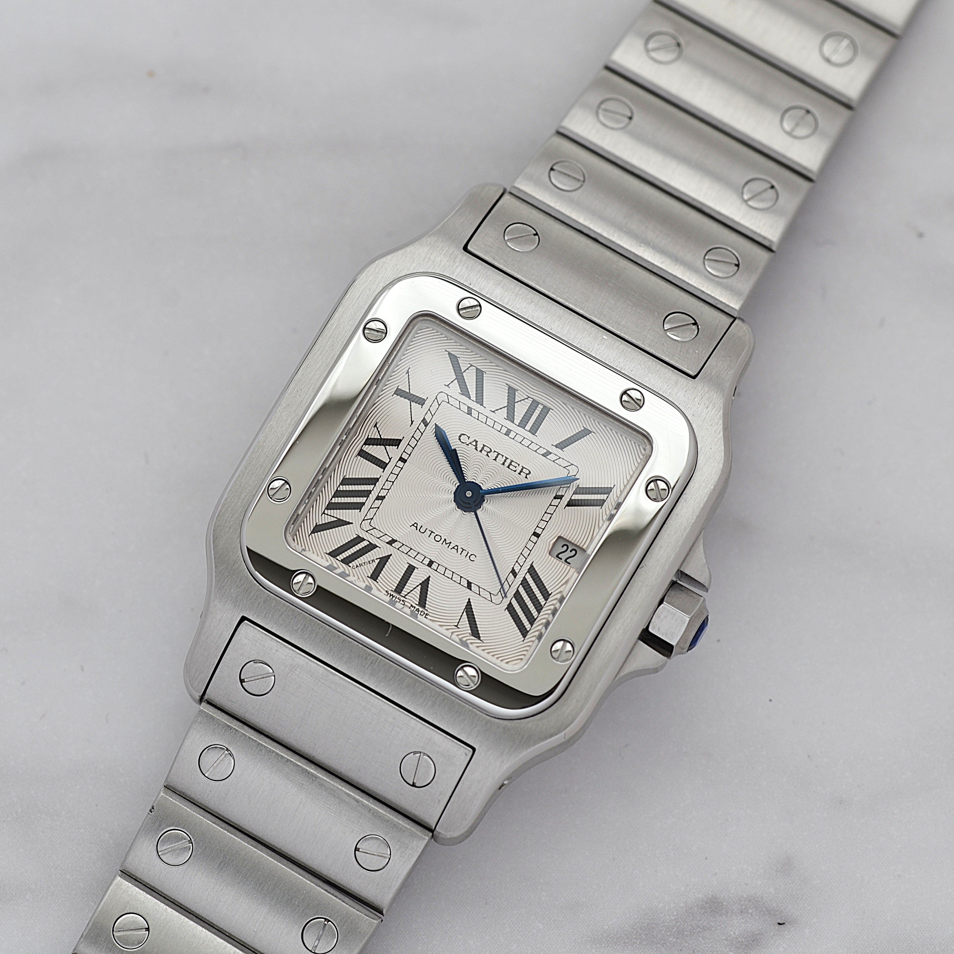 [Cartier] Cartier Santos Galbe LM Late Model Stainless Steel Cartier Complete Service