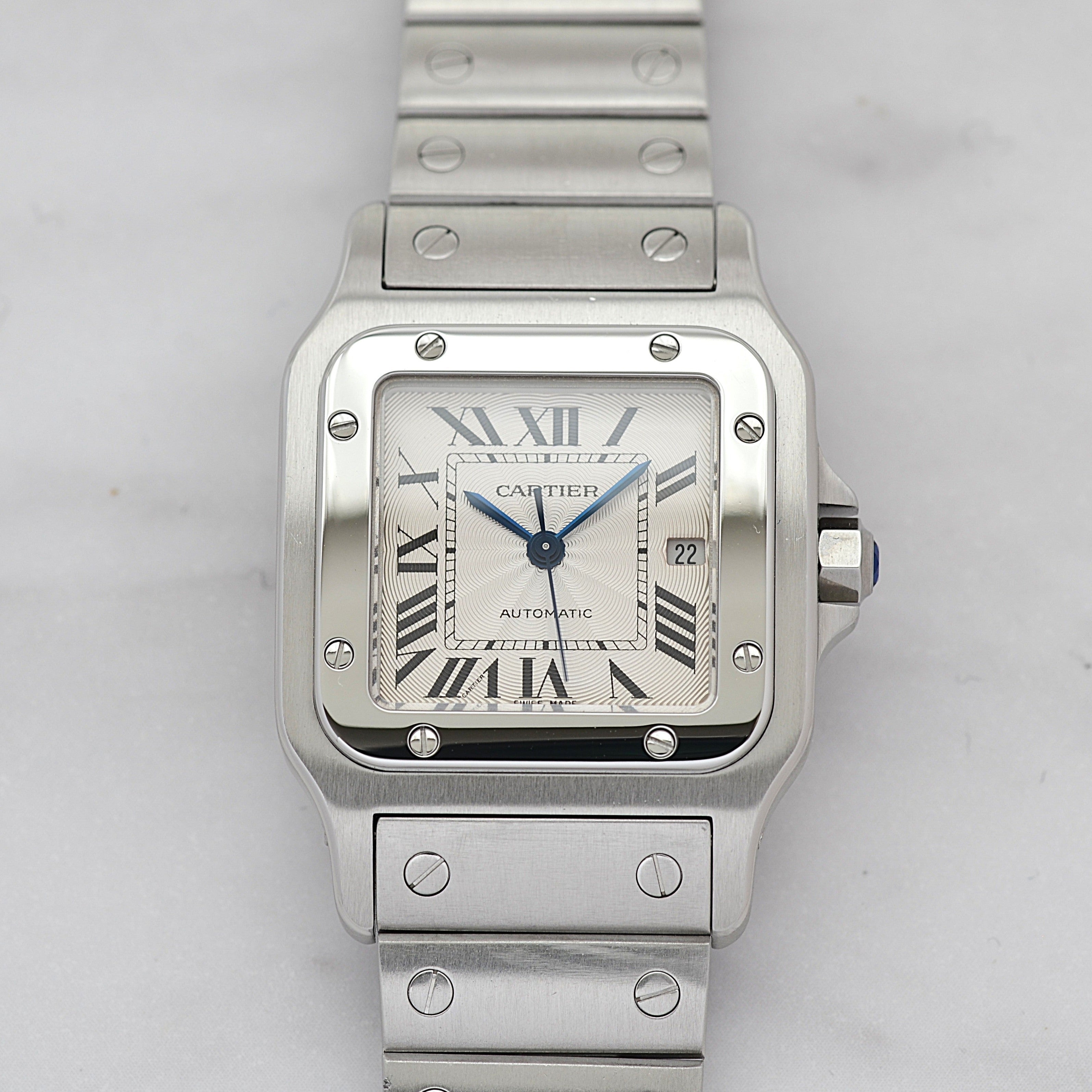 [Cartier] Cartier Santos Galbe LM Late Model Stainless Steel Cartier Complete Service