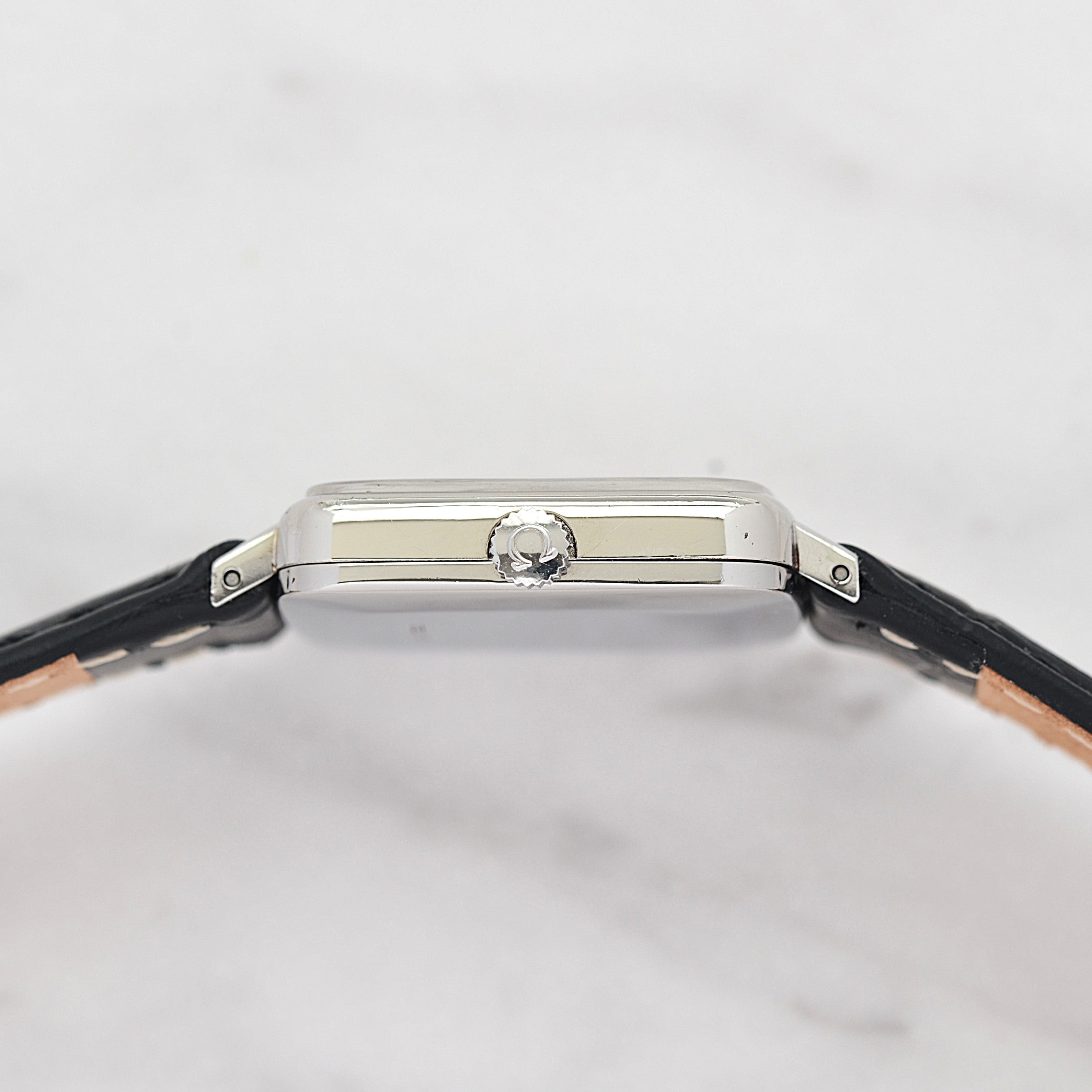 [Omega] 歐米茄日內瓦 WGP 方形銀色男士尺寸附正品扣