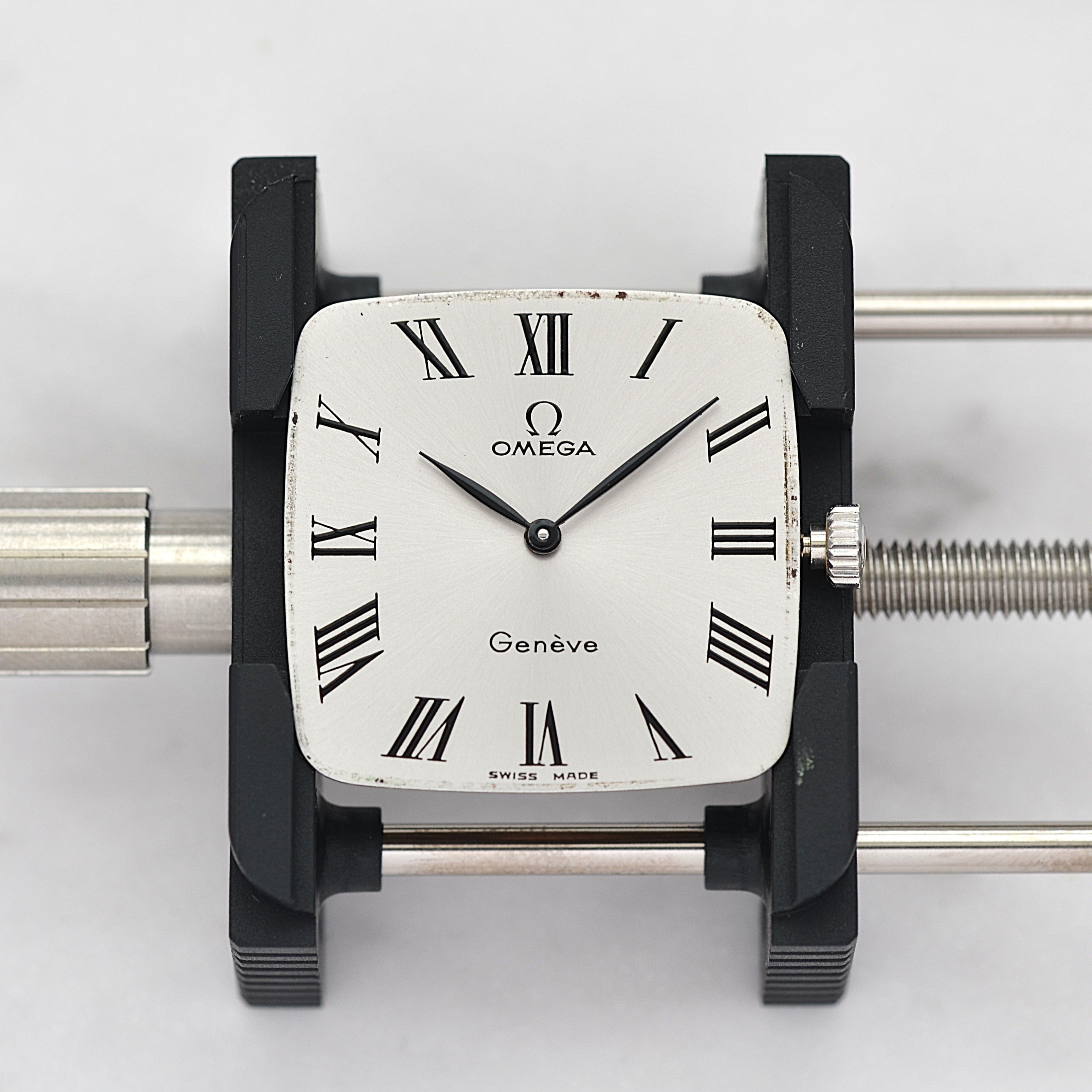 [Omega] 歐米茄日內瓦 WGP 方形銀色男士尺寸附正品扣