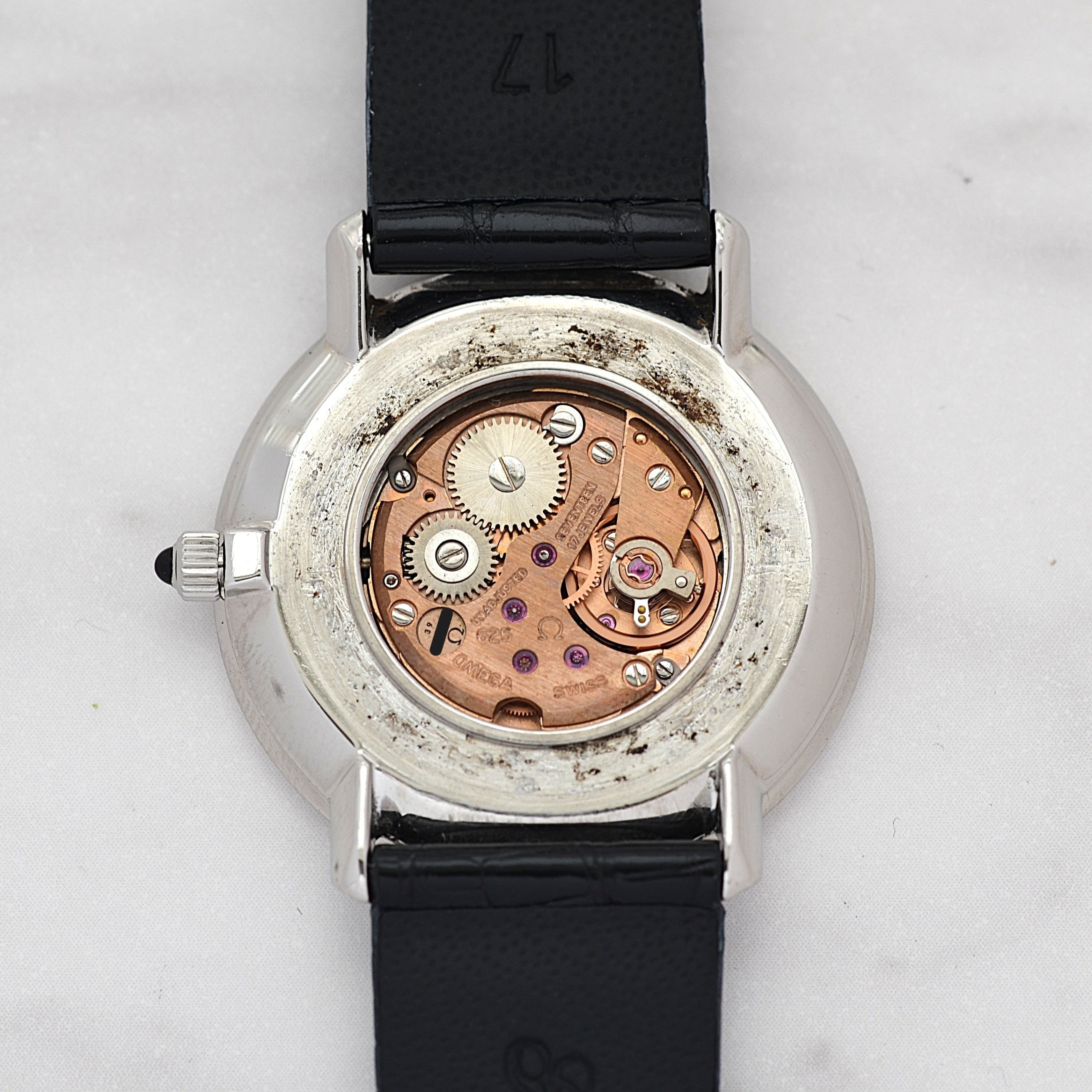 [歐米茄] 歐米茄碟飛系列 SS 圓灰 附正品扣