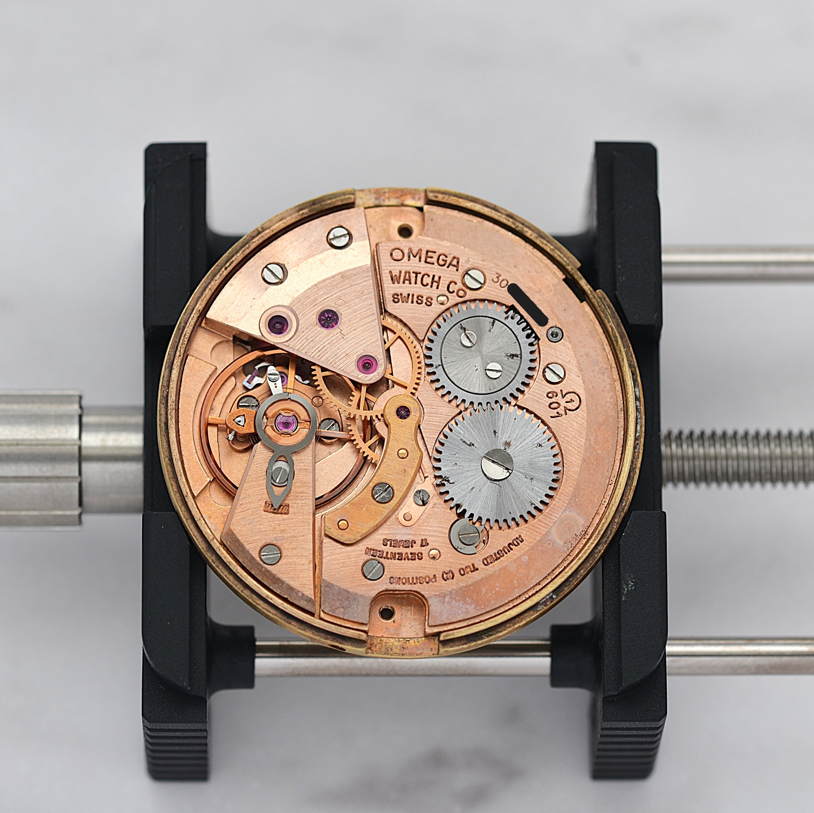 [Omega] 歐米茄日內瓦 SS 圓形銀帶正品扣