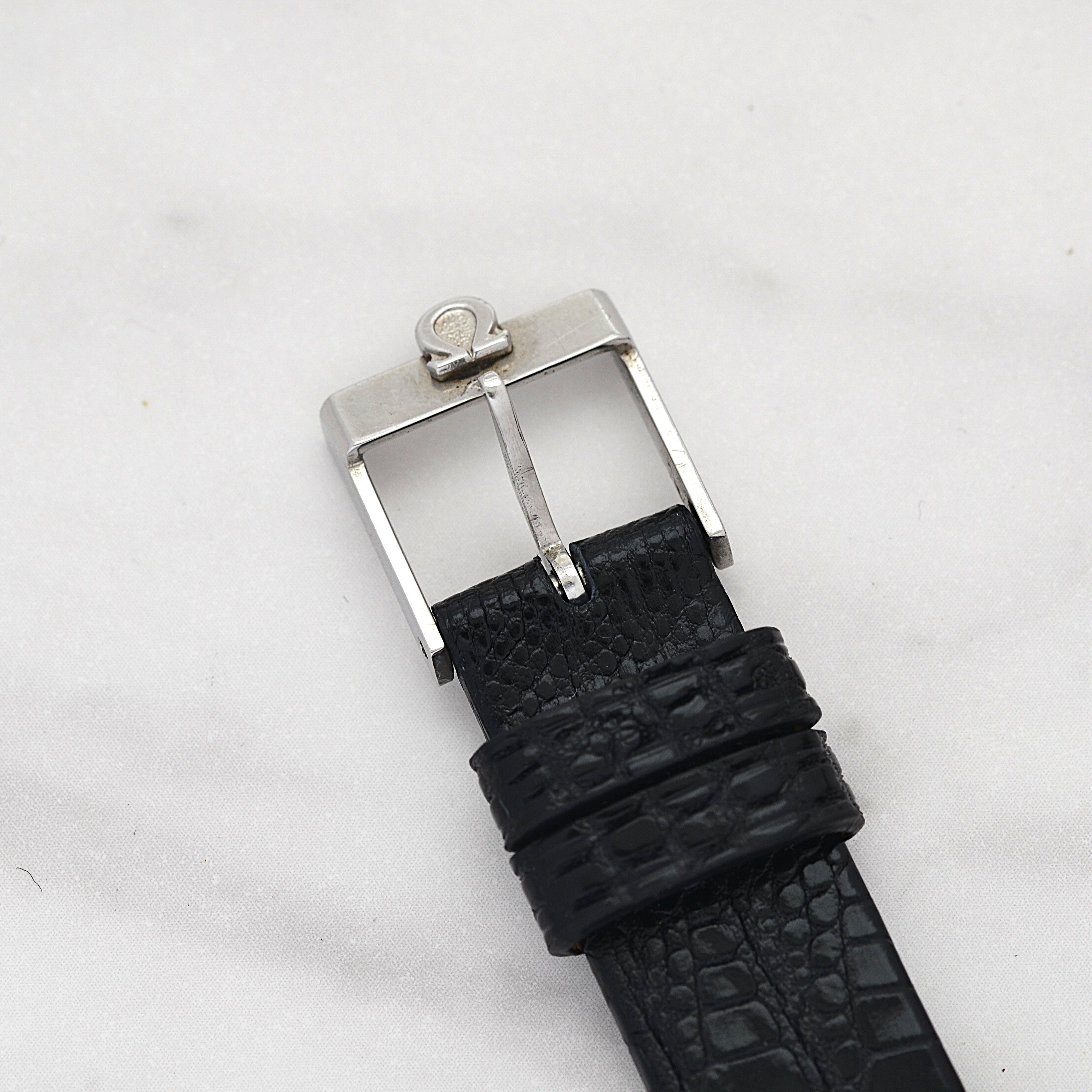 [歐米茄] 歐米茄碟飛系列 SS 圓灰 附正品扣