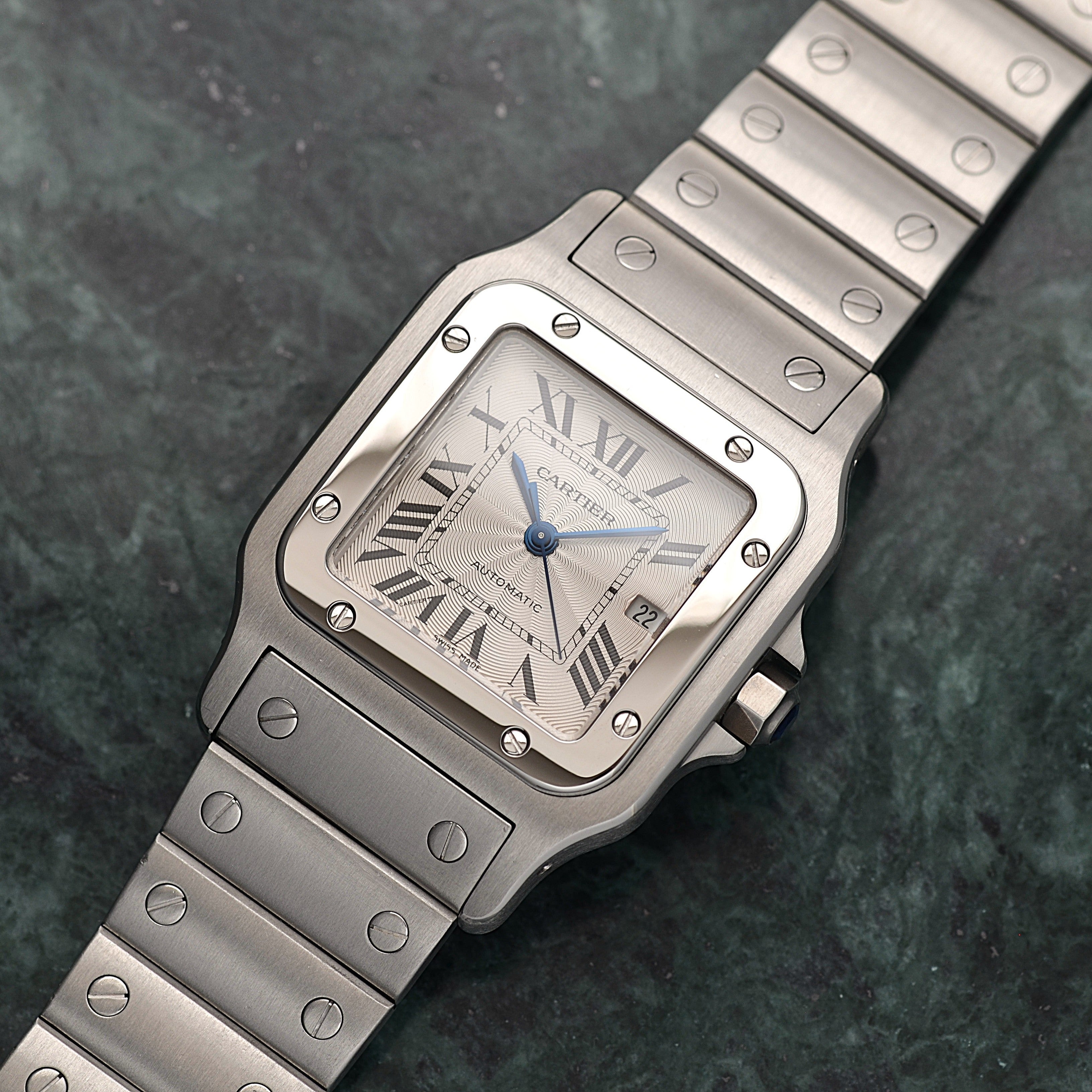 [Cartier] Cartier Santos Galbe LM Late Model Stainless Steel Cartier Complete Service