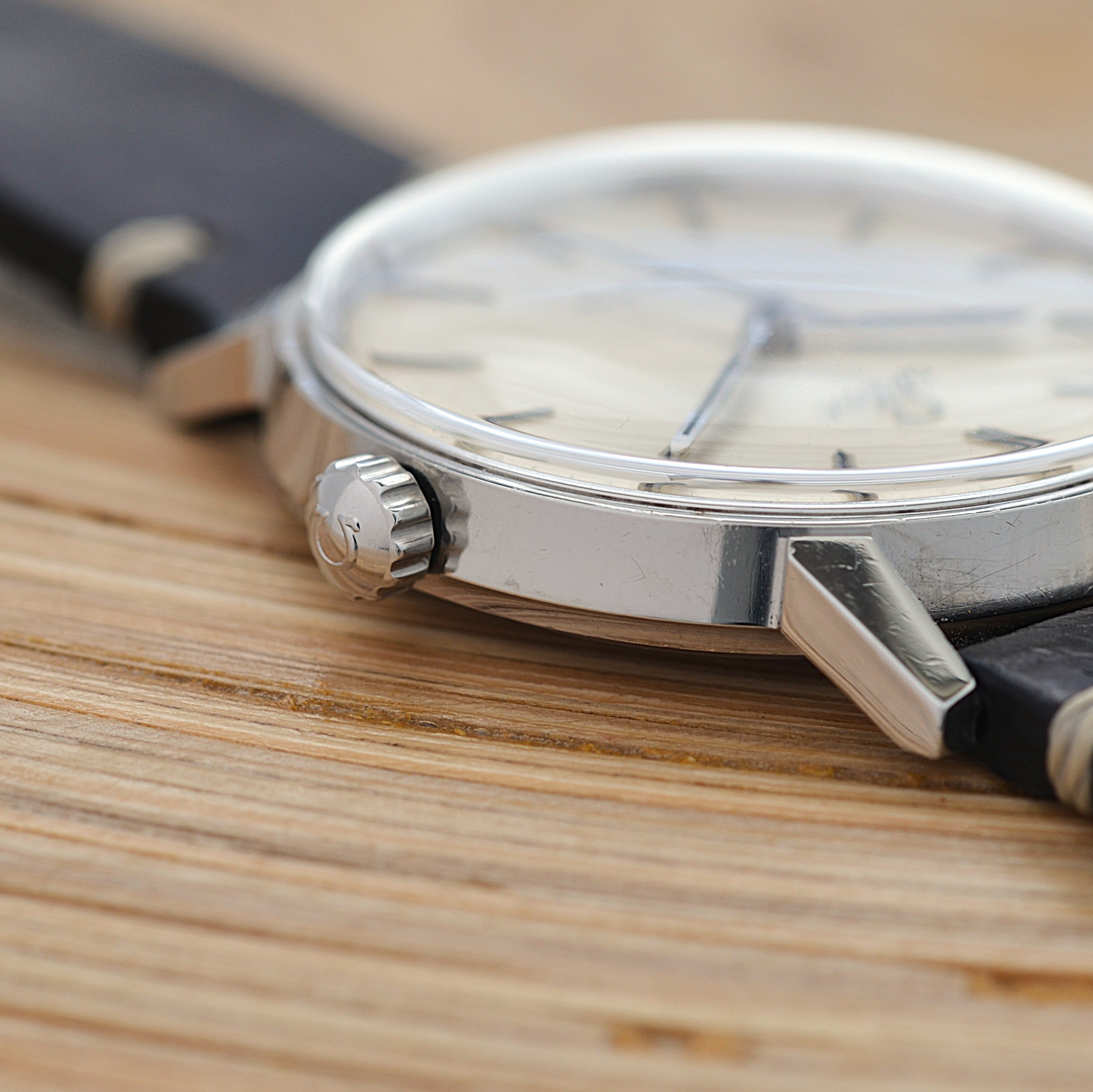 [Omega] 歐米茄日內瓦 SS 圓形銀帶正品扣