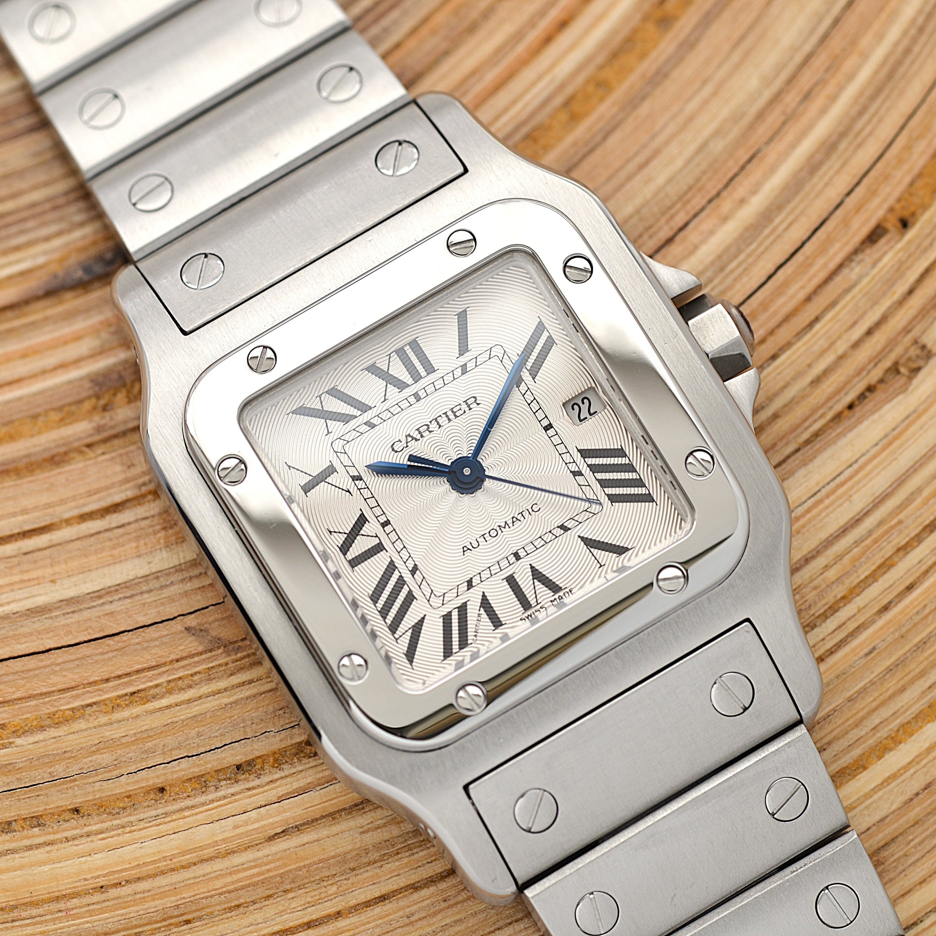 [Cartier] Cartier Santos Galbe LM Late Model Stainless Steel Cartier Complete Service