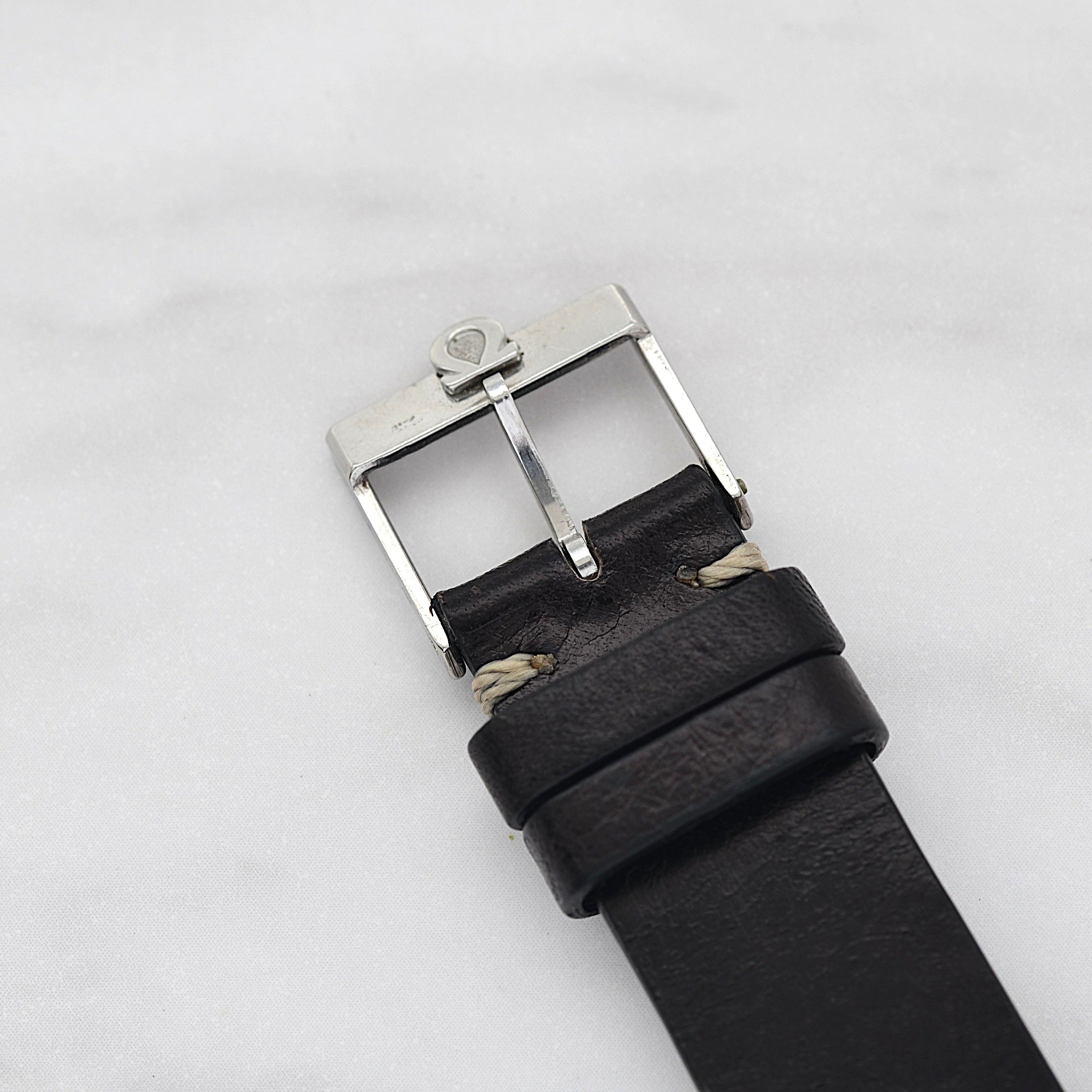 [Omega] 歐米茄日內瓦 SS 圓形銀帶正品扣