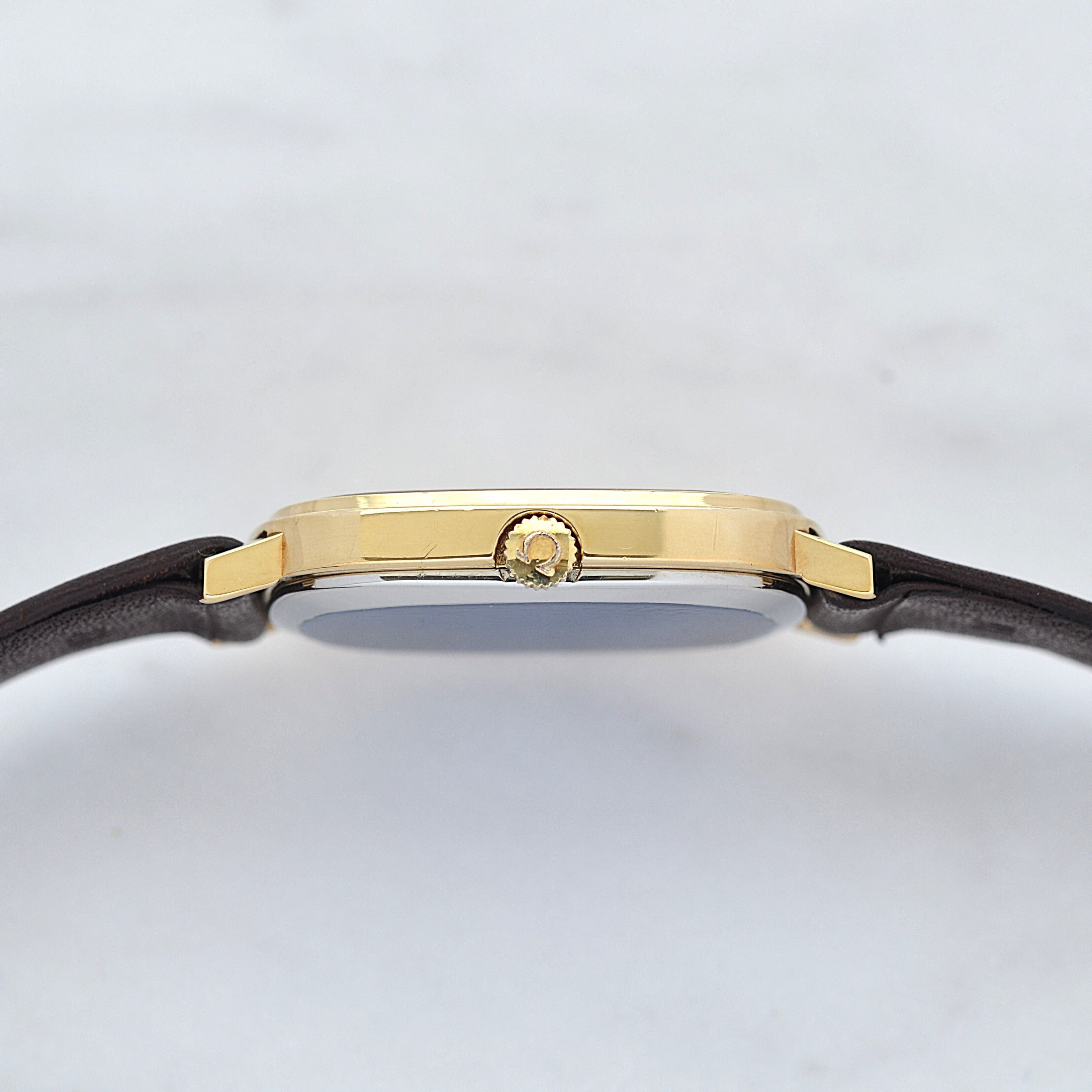 [Omega] 歐米茄碟飛系列GP橢圓形錶殼金色全新庫存