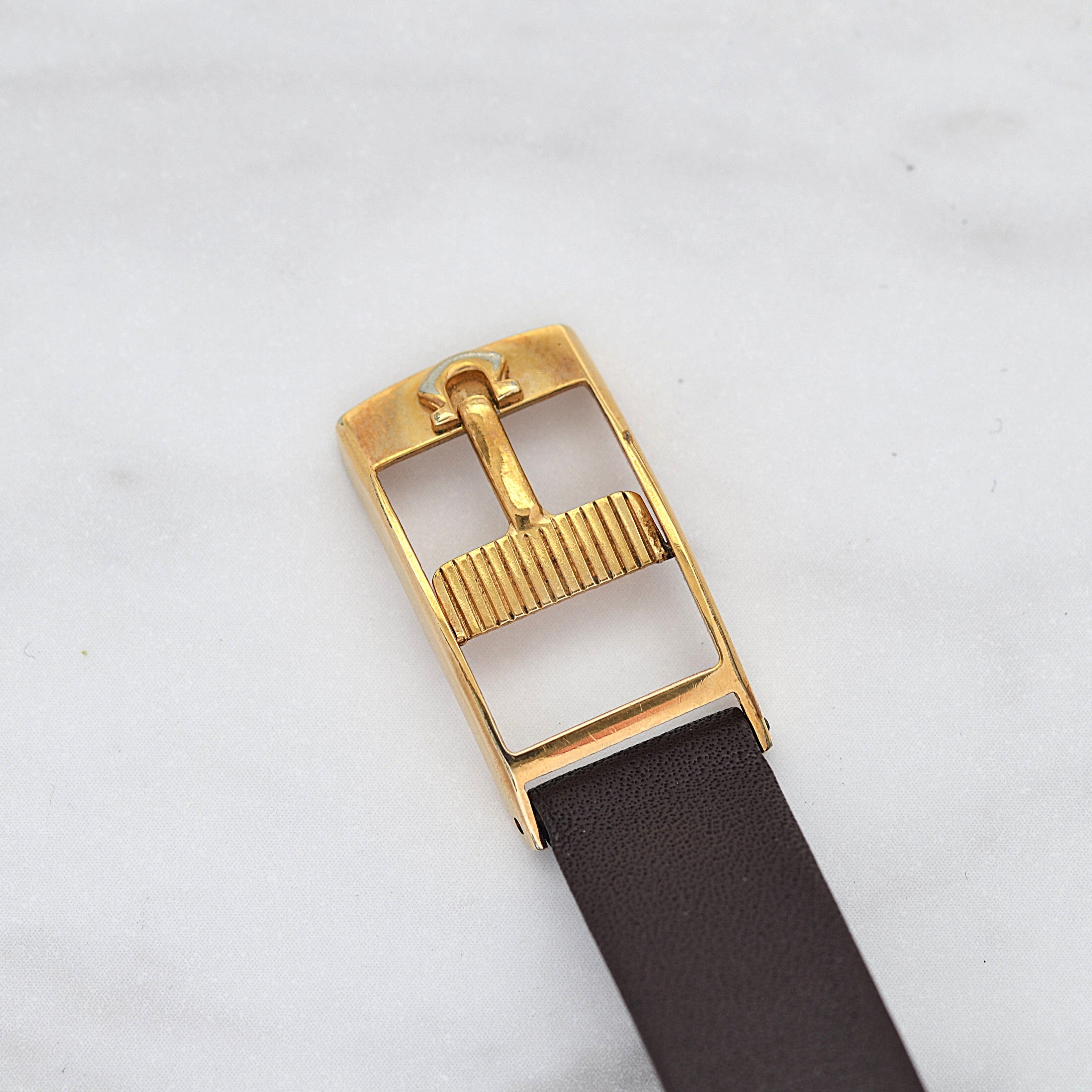 [Omega] 歐米茄碟飛系列GP橢圓形錶殼金色全新庫存