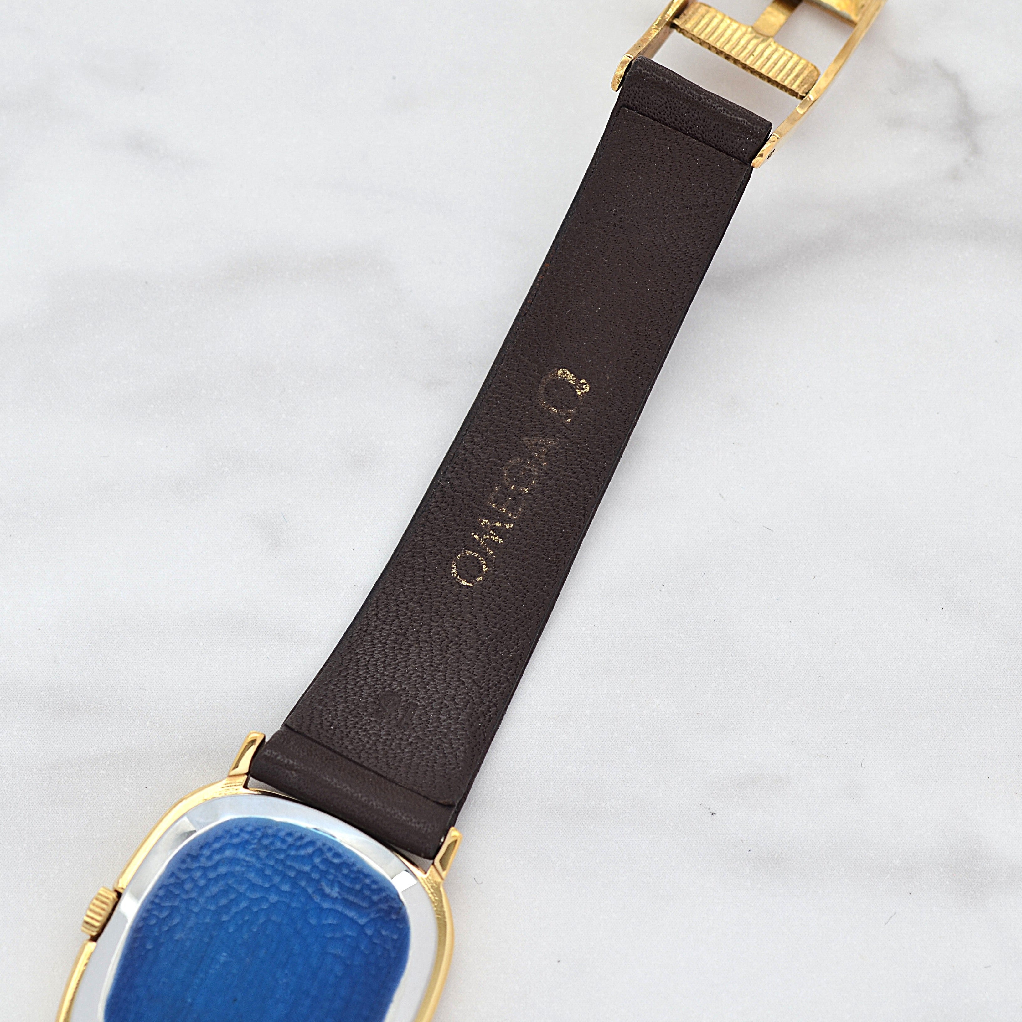 [Omega] 歐米茄碟飛系列GP橢圓形錶殼金色全新庫存