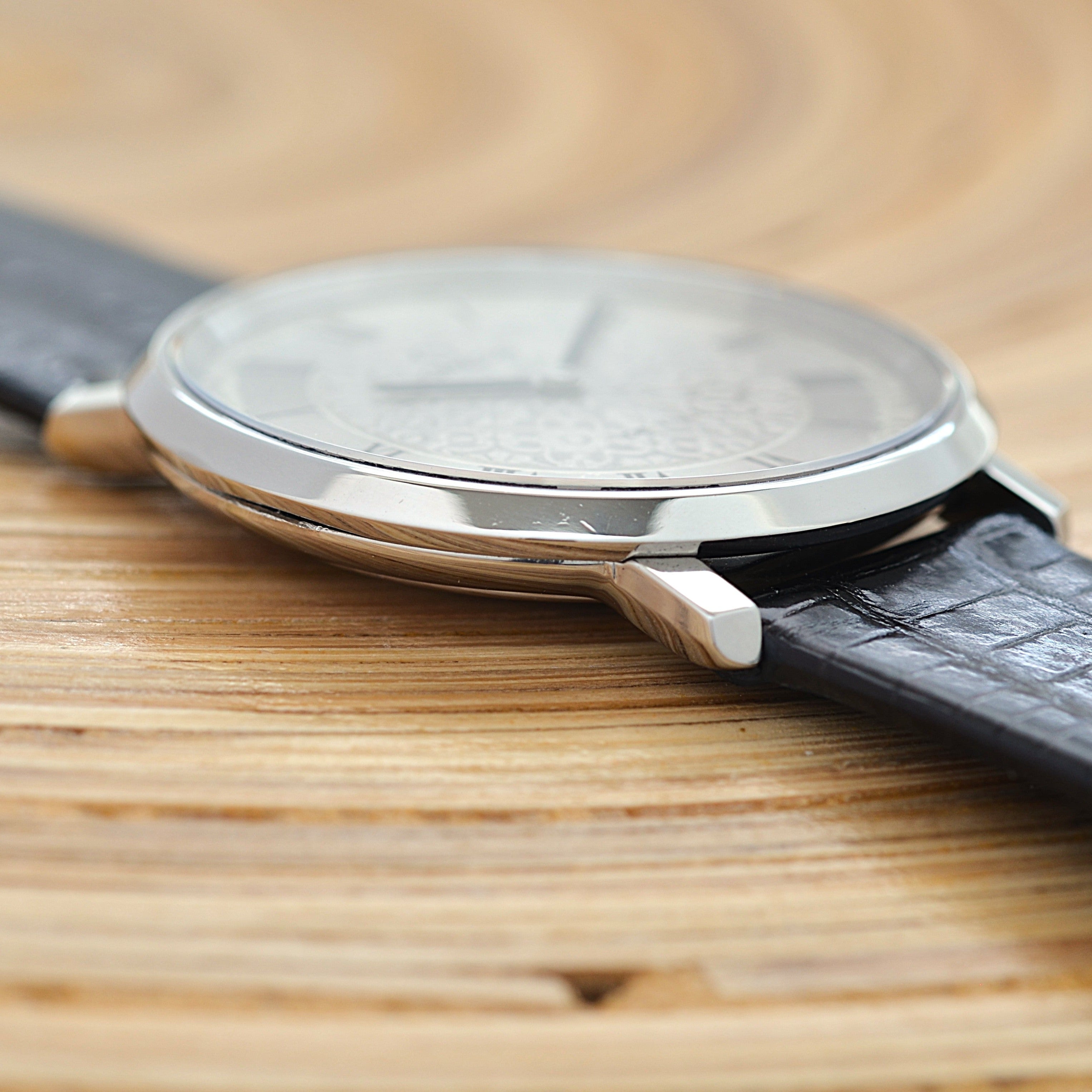 【OMEGA】オメガ デヴィル SS ラウンド フラワーダイヤル 純正尾錠付き