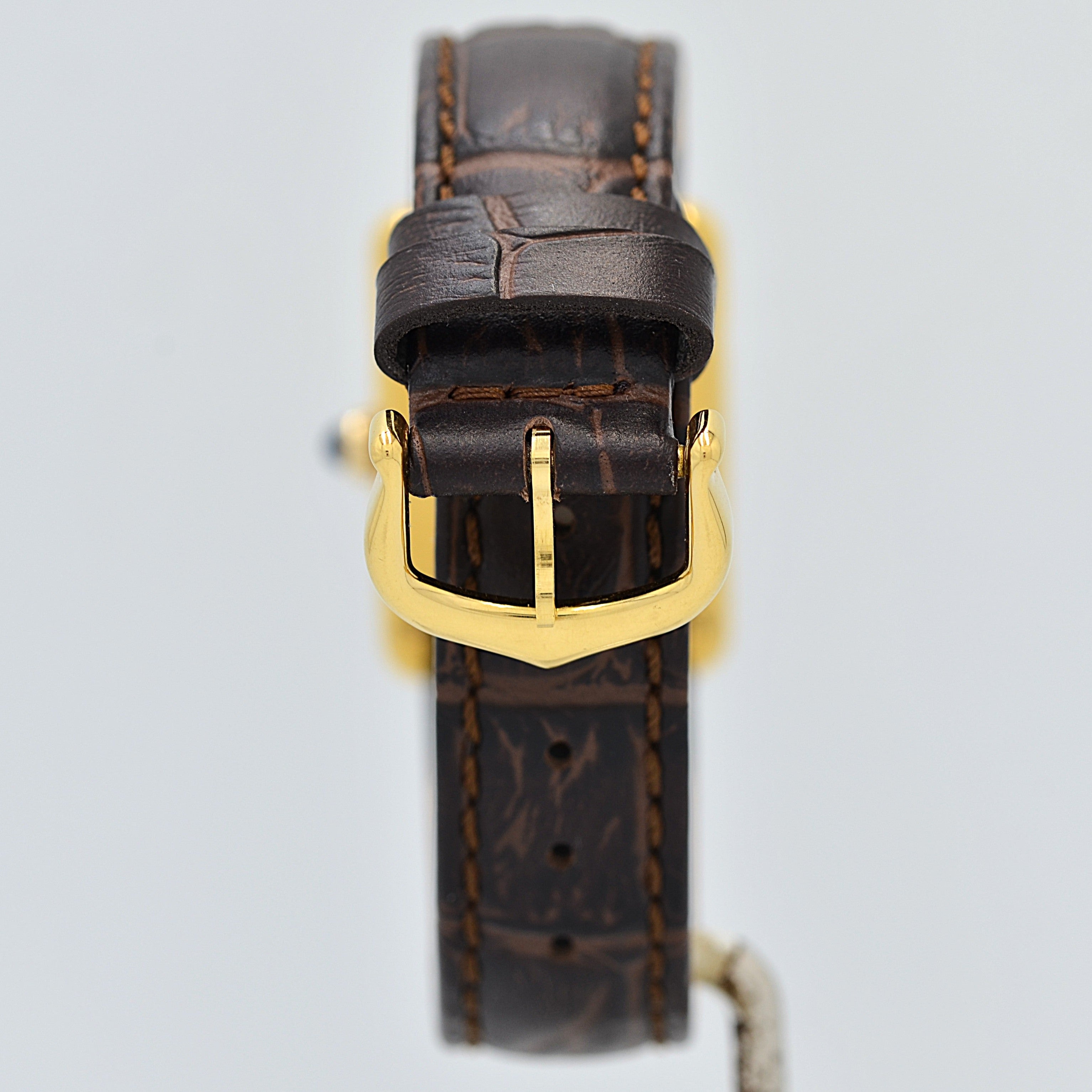 【Cartier】カルティエ マストタンクSM 縦ローマ SWISS MADE 表記 純正尾錠付き