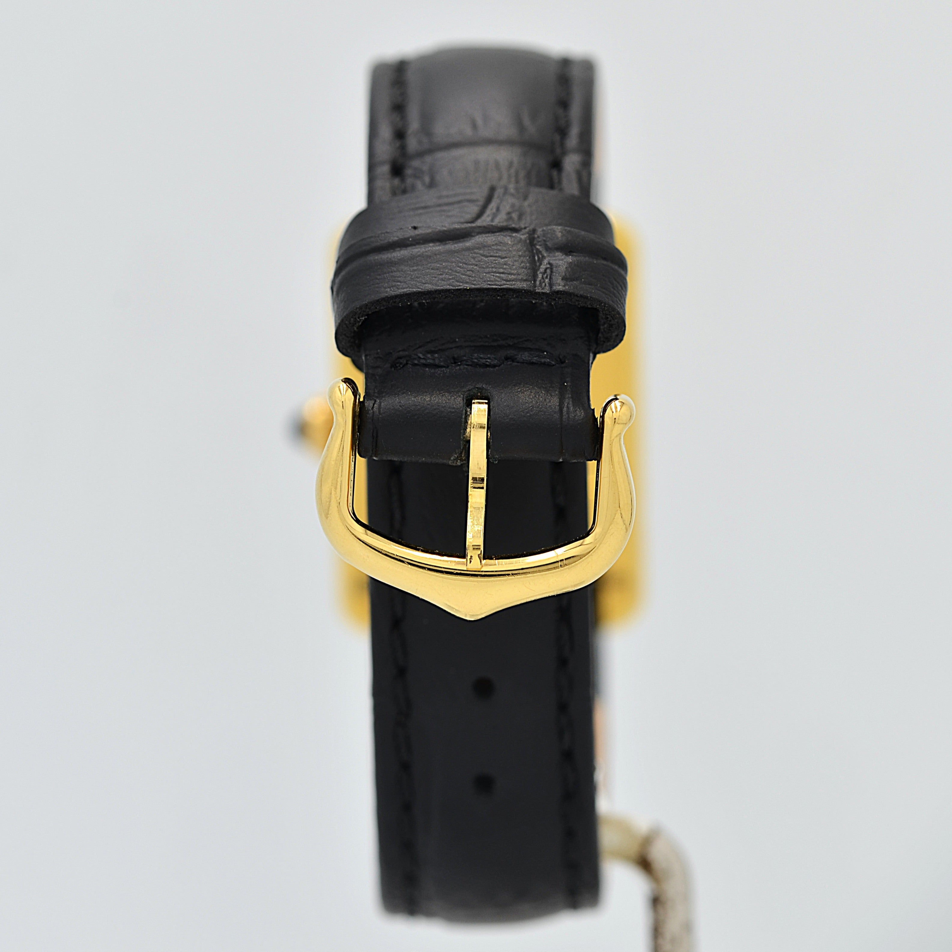 【Cartier】カルティエ マストタンクSM アイボリーローマ SWISS MADE 表記 純正尾錠付き