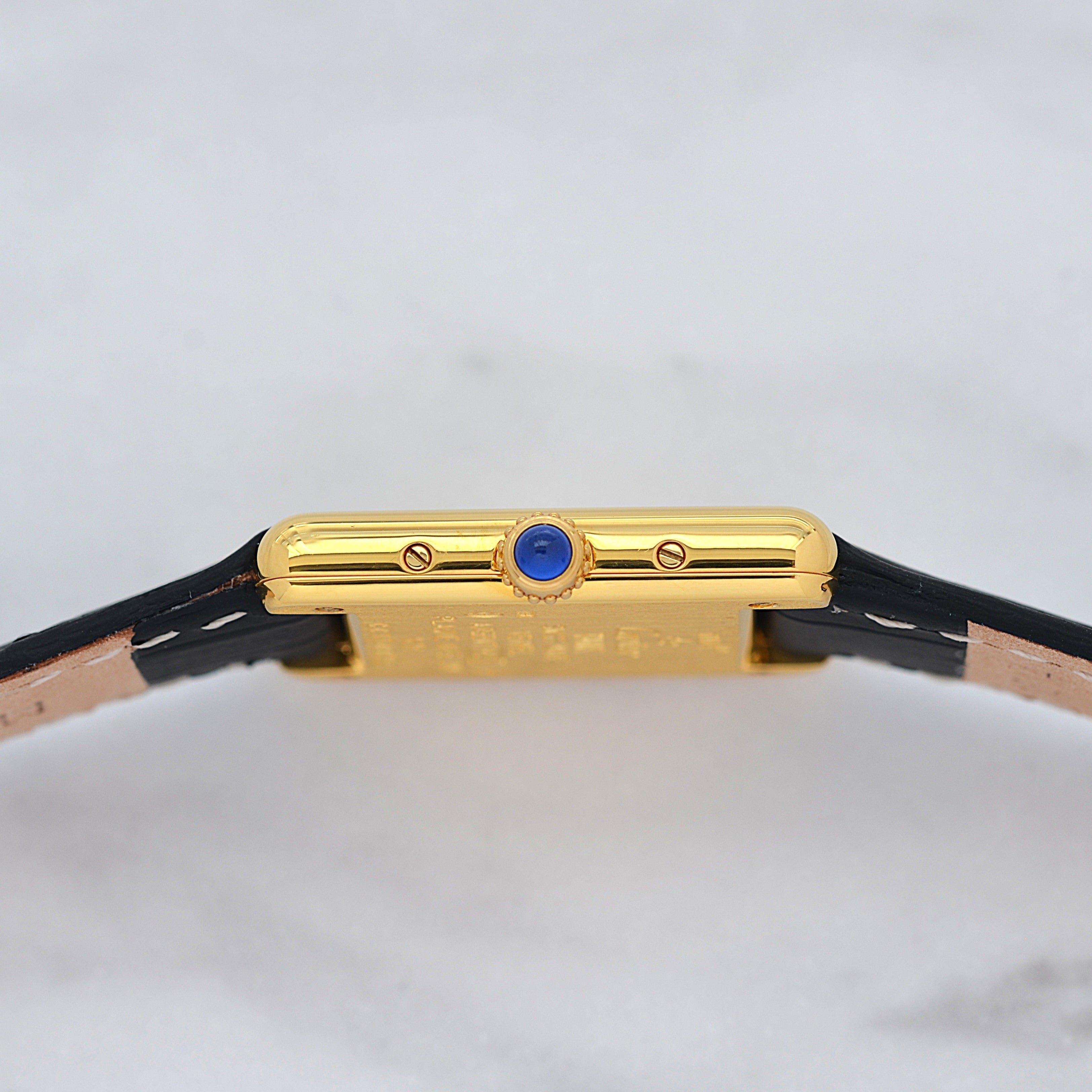 【Cartier】カルティエ マストタンクSM アイボリーローマ SWISS MADE 表記 純正尾錠付き