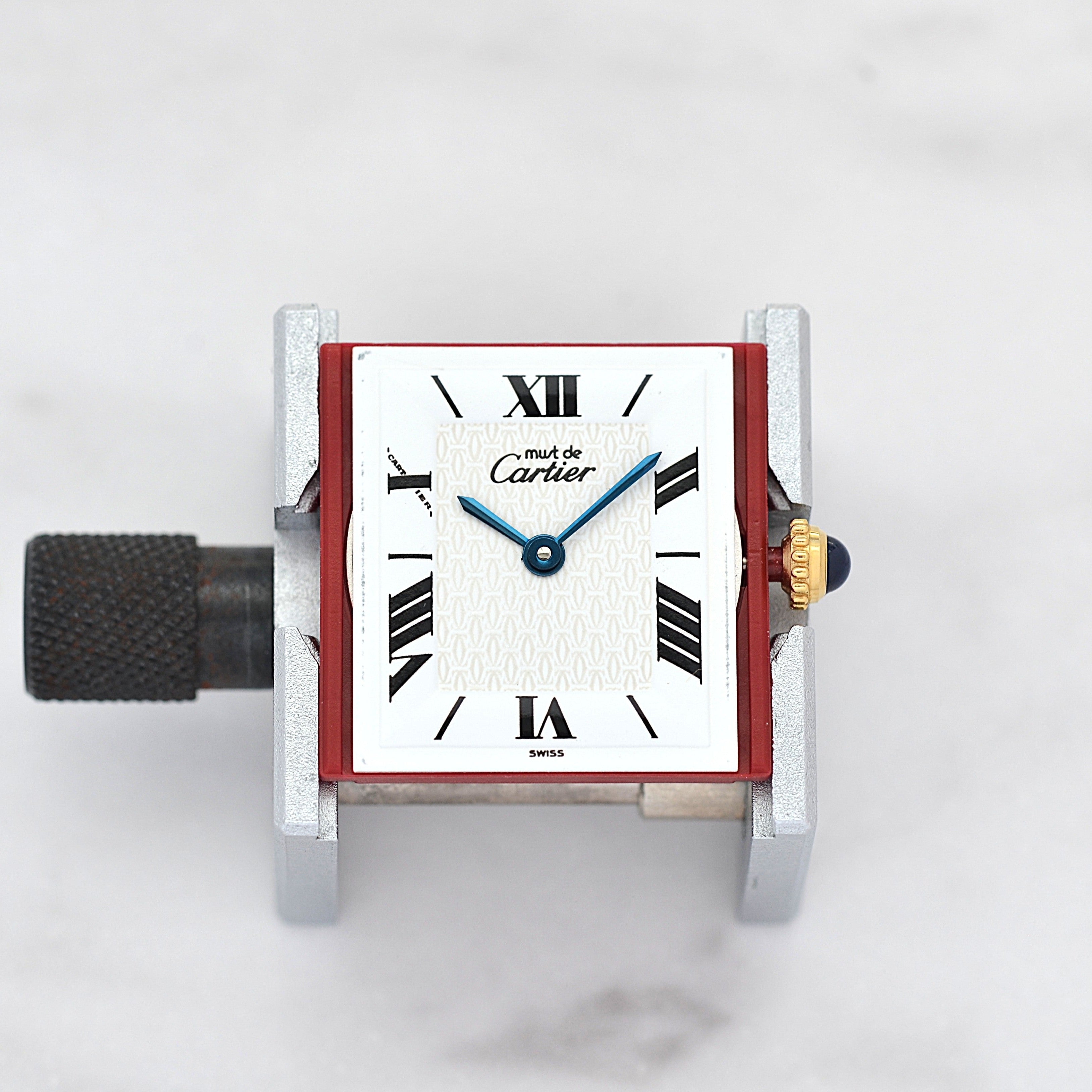 【Cartier】カルティエ マストタンク LM飛びローマ 純正Dバックル付き 付属品完備