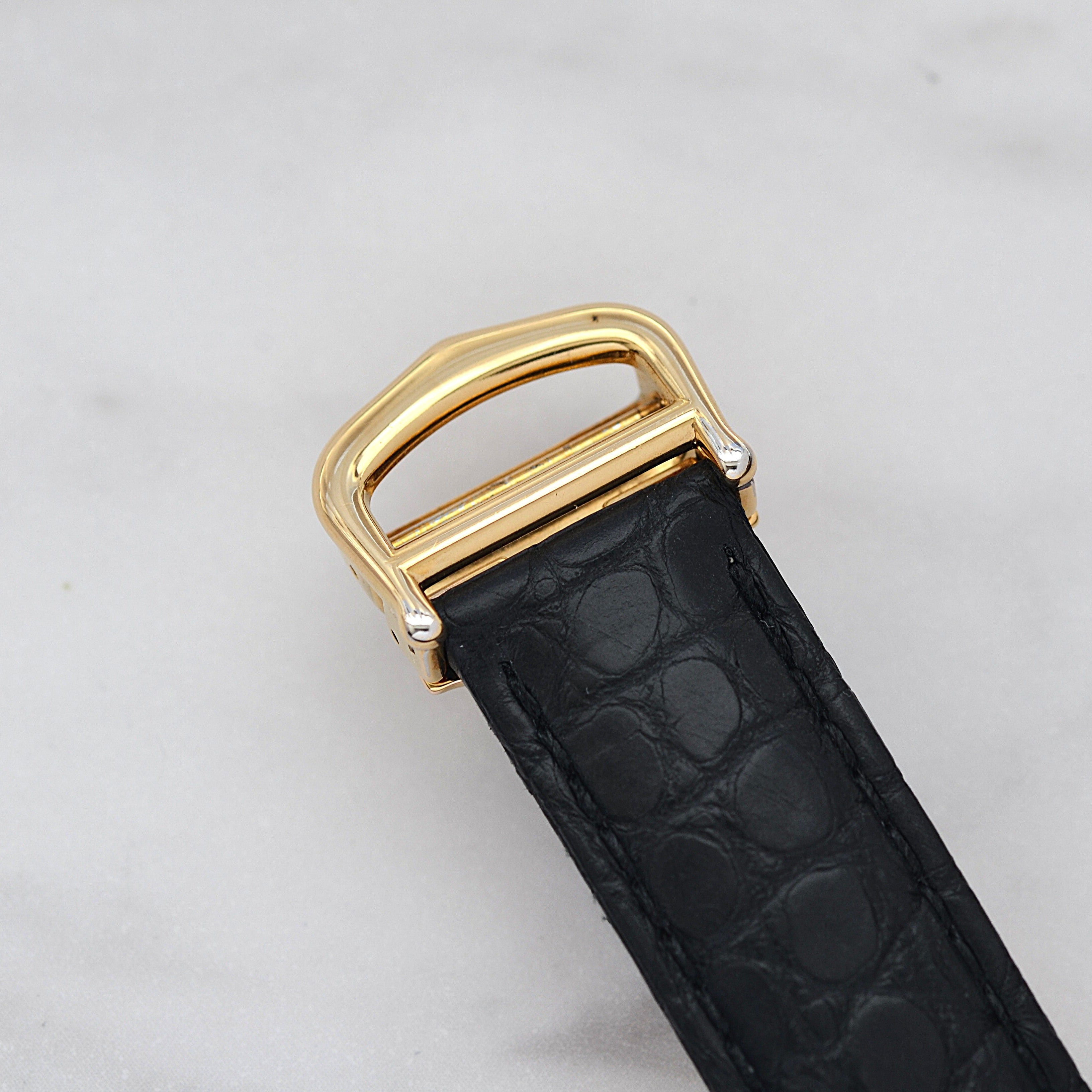 【Cartier】カルティエ マストタンク LM飛びローマ 純正Dバックル付き 付属品完備