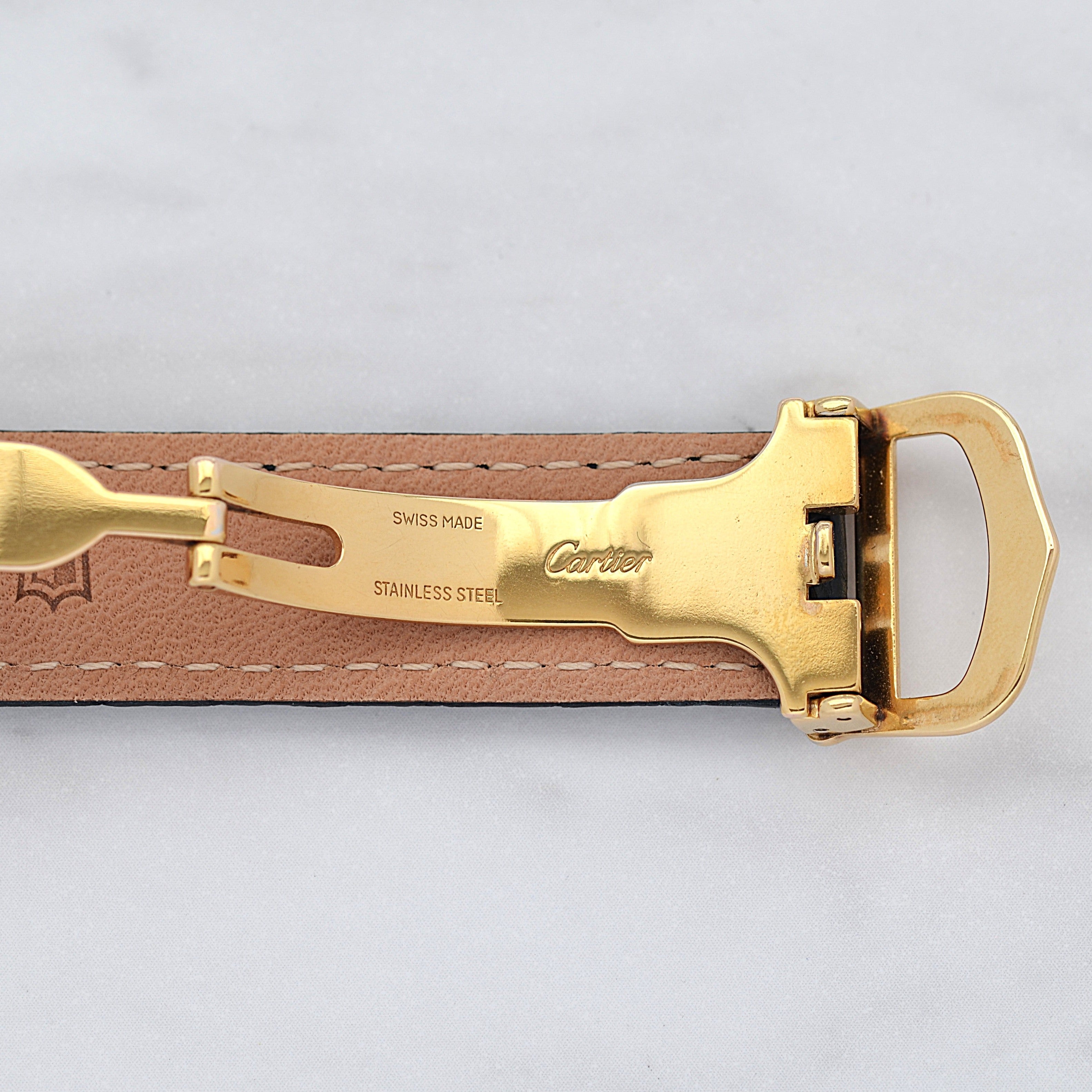 【Cartier】カルティエ マストタンク LM飛びローマ 純正Dバックル付き 付属品完備