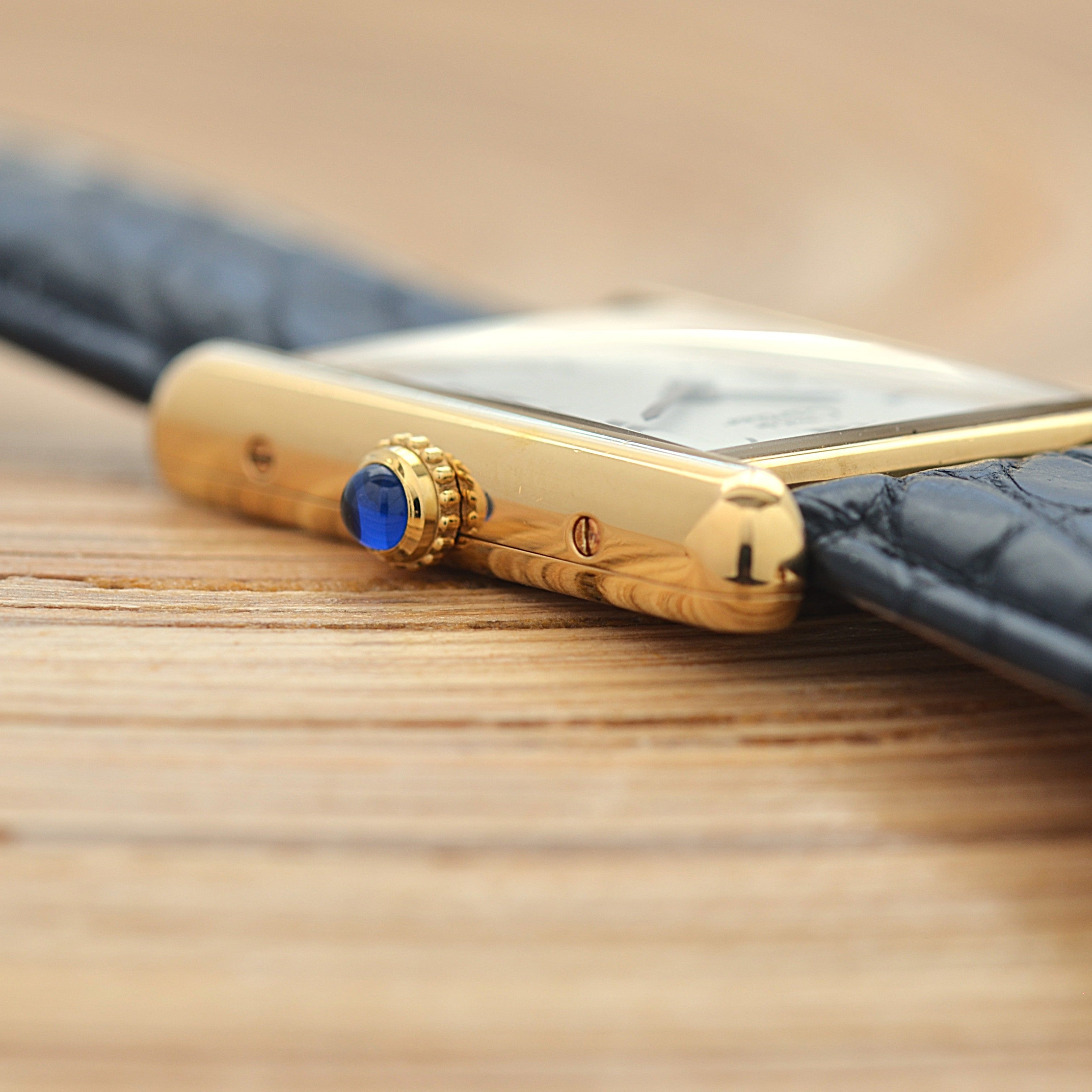 【Cartier】カルティエ マストタンク LM飛びローマ 純正Dバックル付き 付属品完備