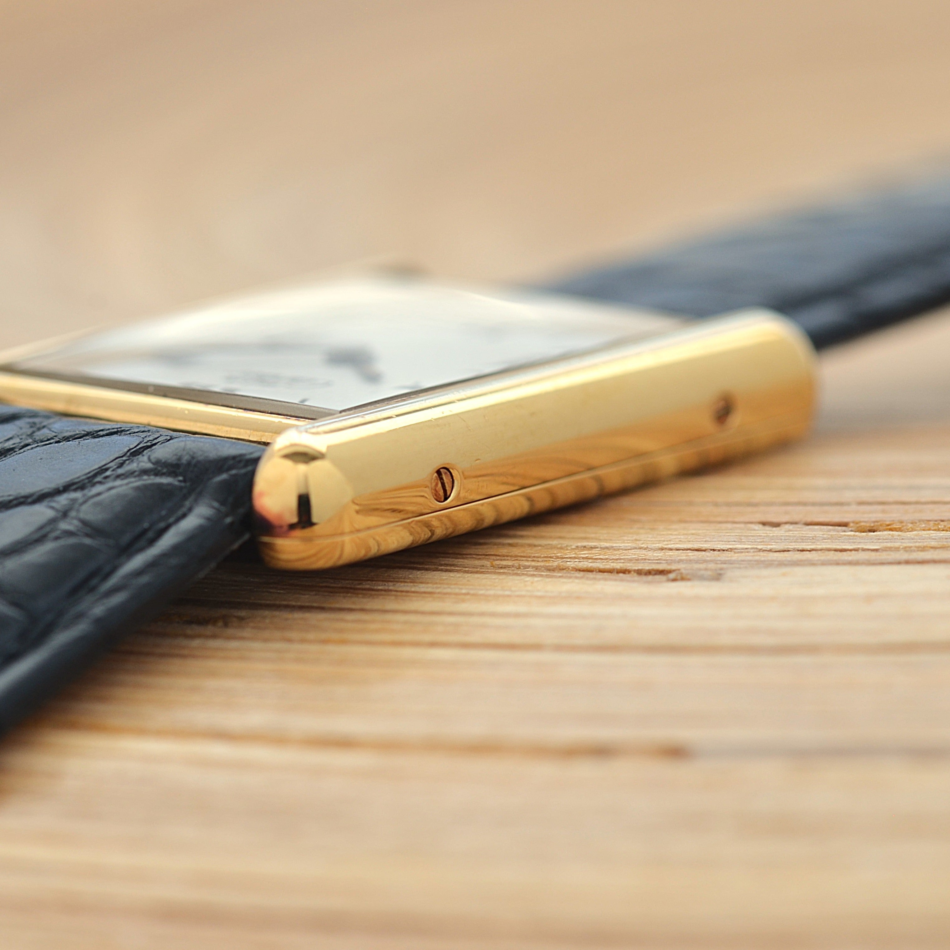 【Cartier】カルティエ マストタンク LM飛びローマ 純正Dバックル付き 付属品完備