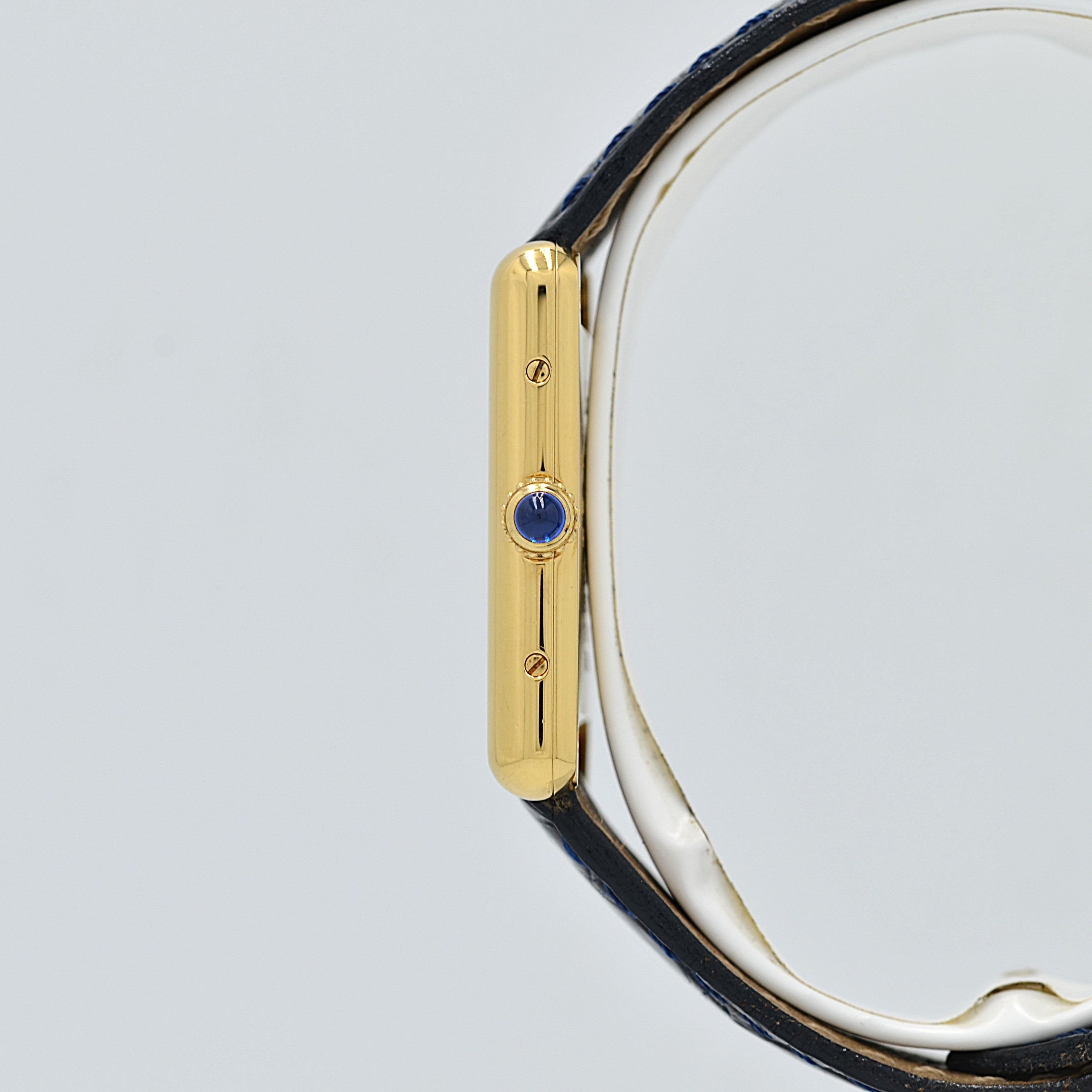 【Cartier】カルティエ マストタンクLM オパラン 純正Dバックル付き 付属品完備