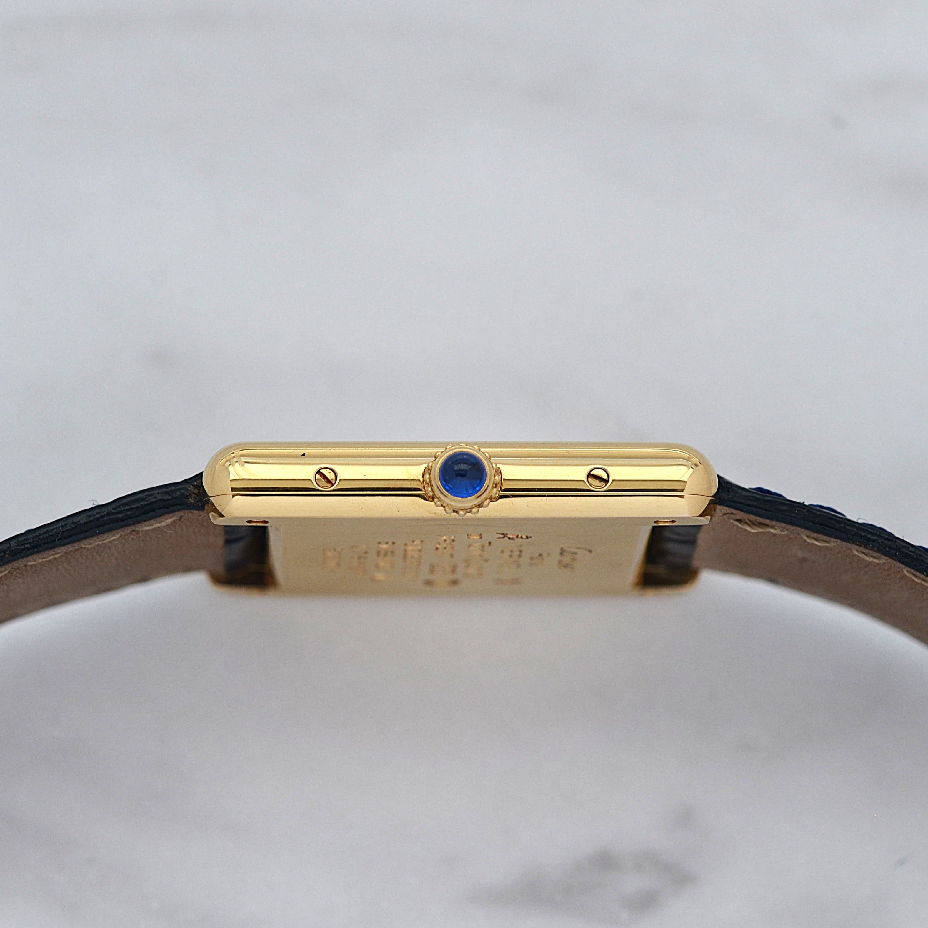 【Cartier】カルティエ マストタンクLM オパラン 純正Dバックル付き 付属品完備