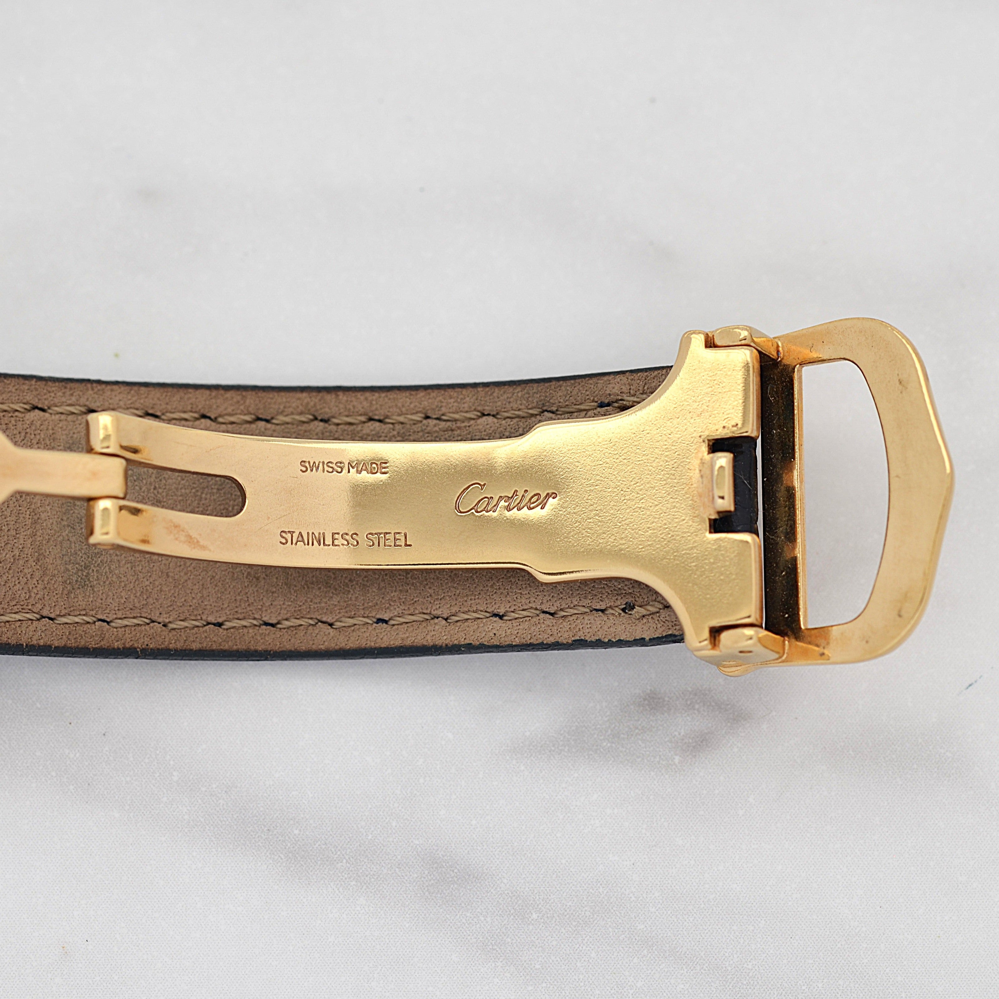 【Cartier】カルティエ マストタンクLM オパラン 純正Dバックル付き 付属品完備