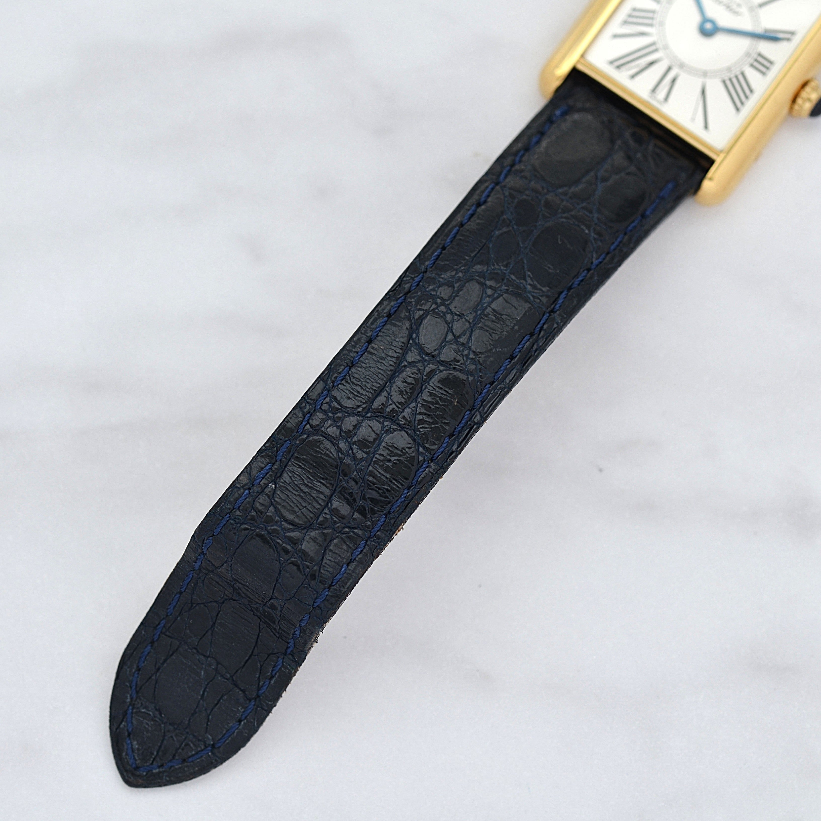 【Cartier】カルティエ マストタンクLM オパラン 純正Dバックル付き 付属品完備