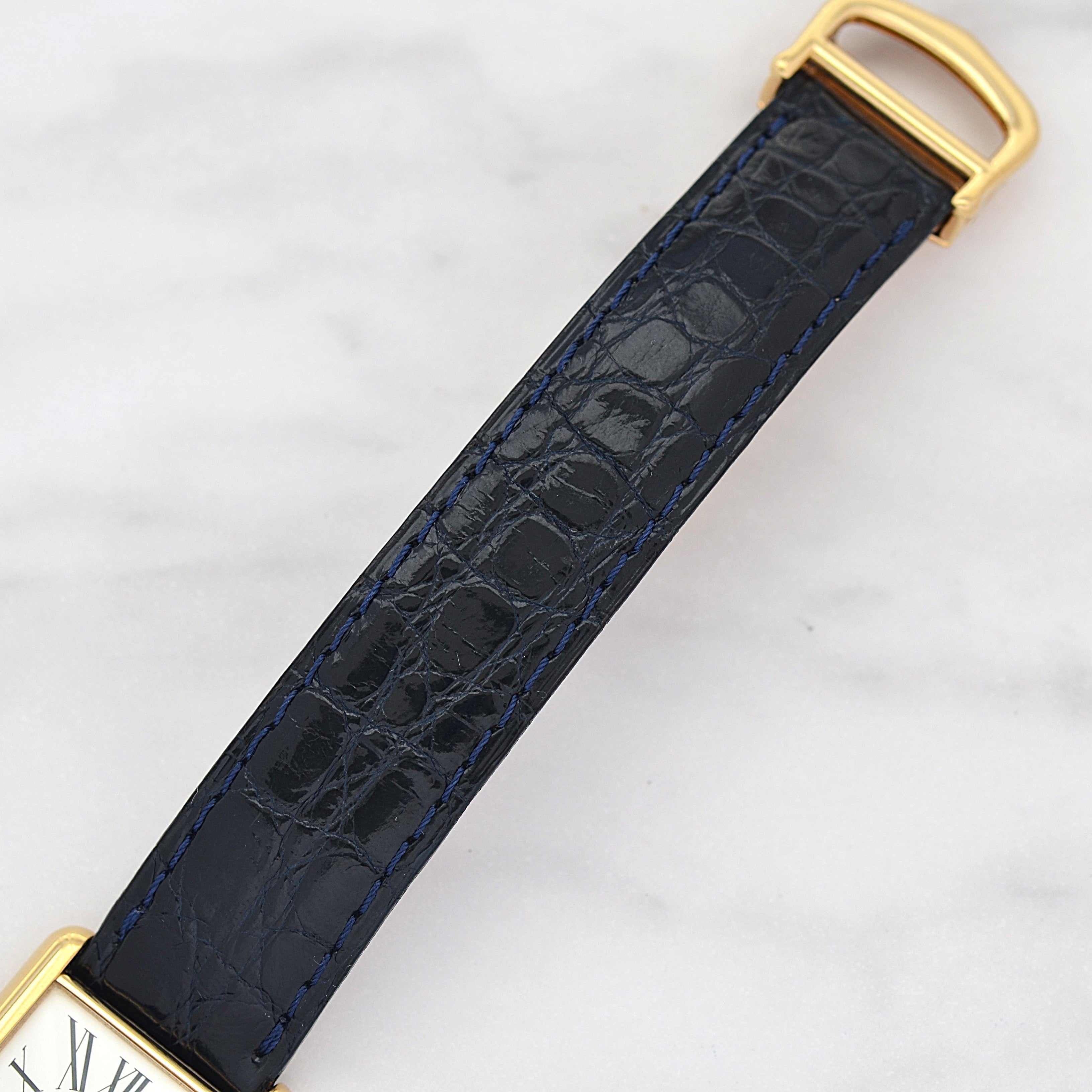 【Cartier】カルティエ マストタンクLM オパラン 純正Dバックル付き 付属品完備