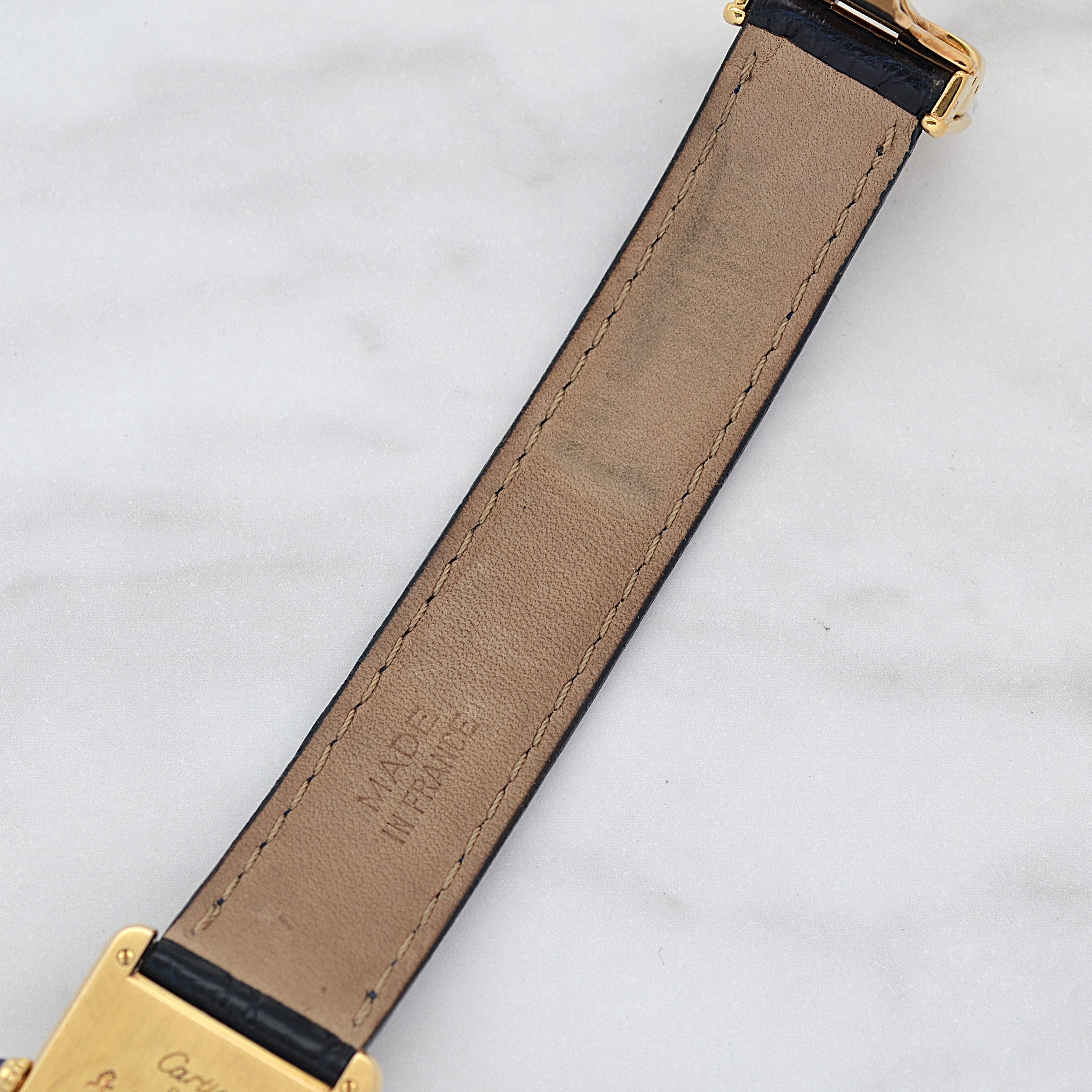 【Cartier】カルティエ マストタンクLM オパラン 純正Dバックル付き 付属品完備