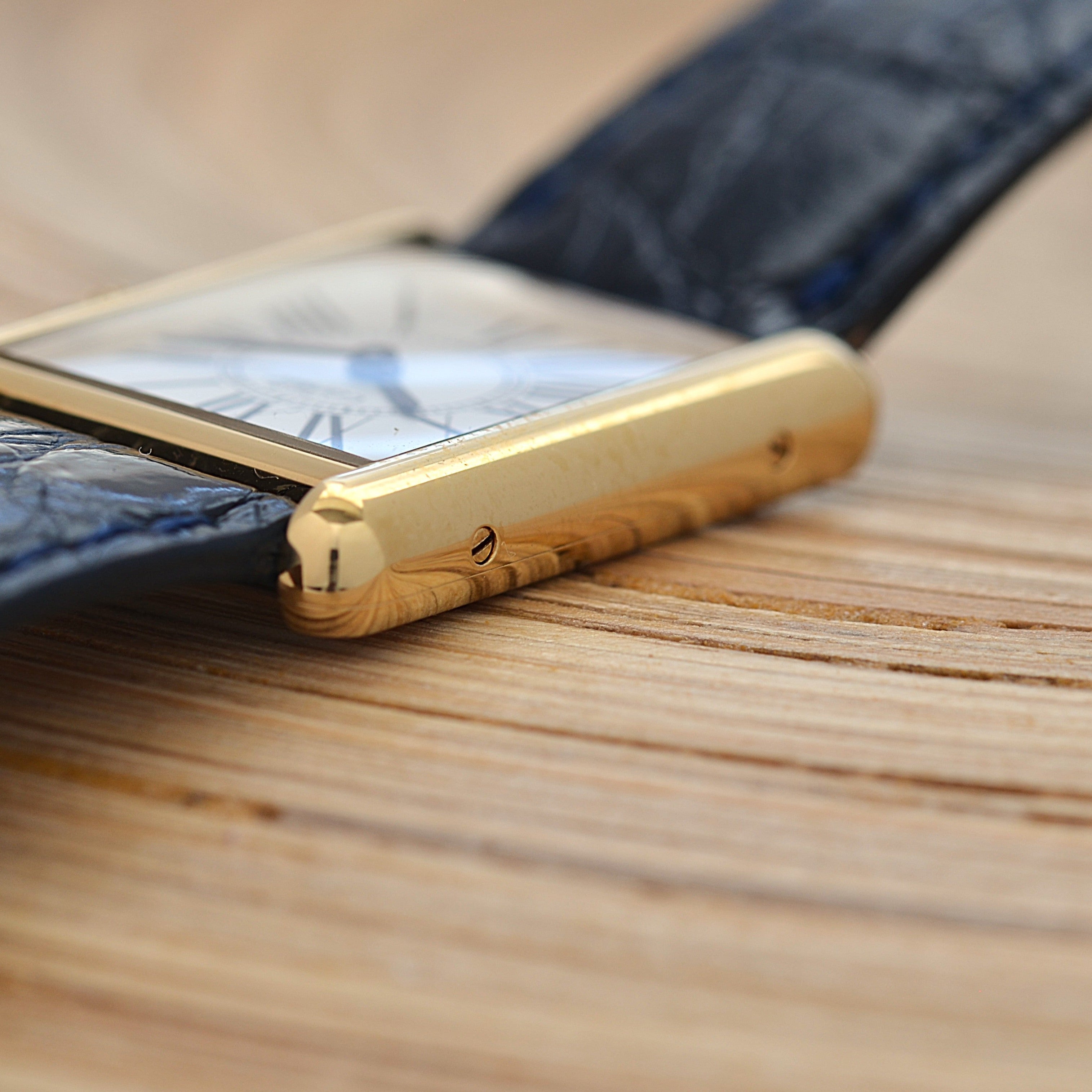 【Cartier】カルティエ マストタンクLM オパラン 純正Dバックル付き 付属品完備