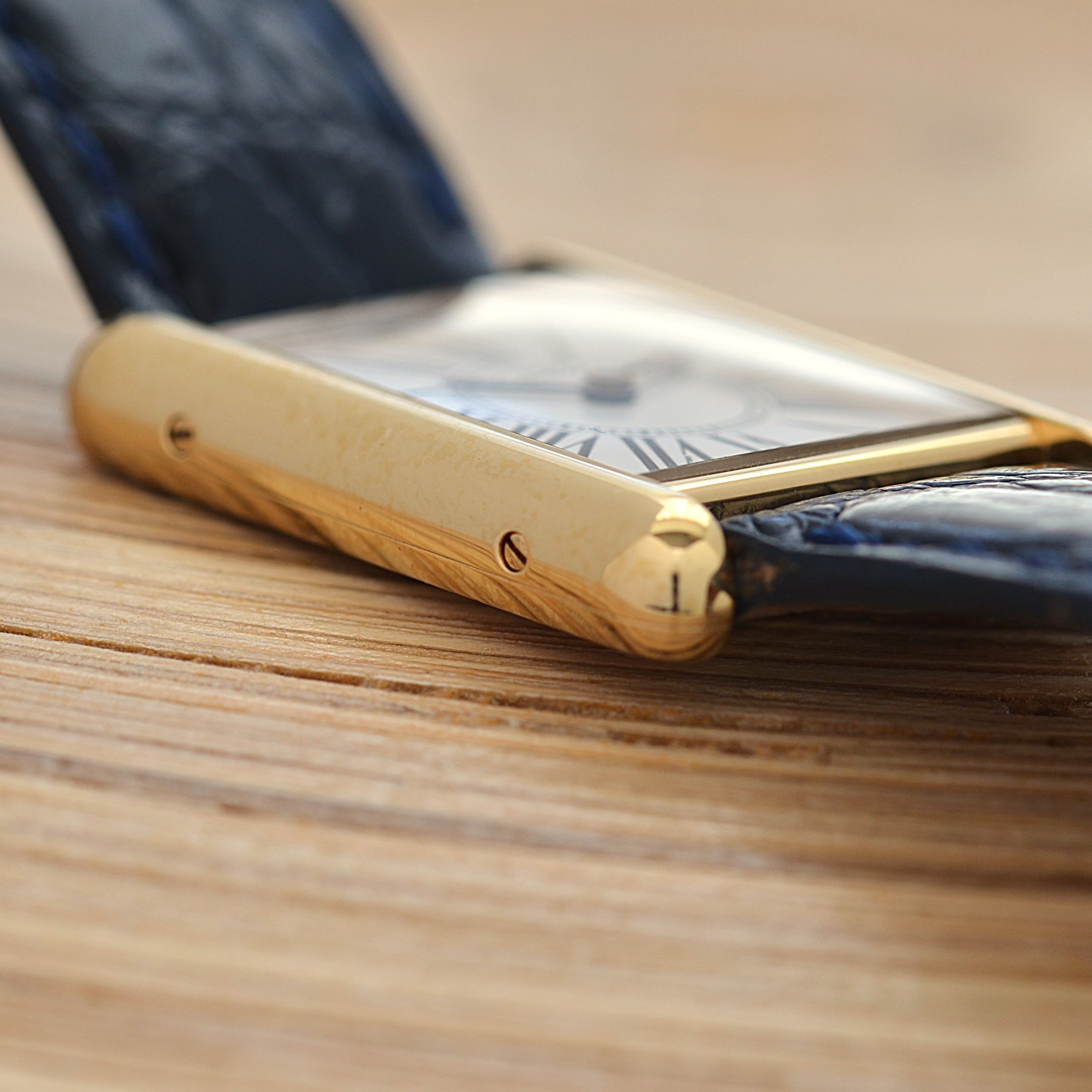 【Cartier】カルティエ マストタンクLM オパラン 純正Dバックル付き 付属品完備