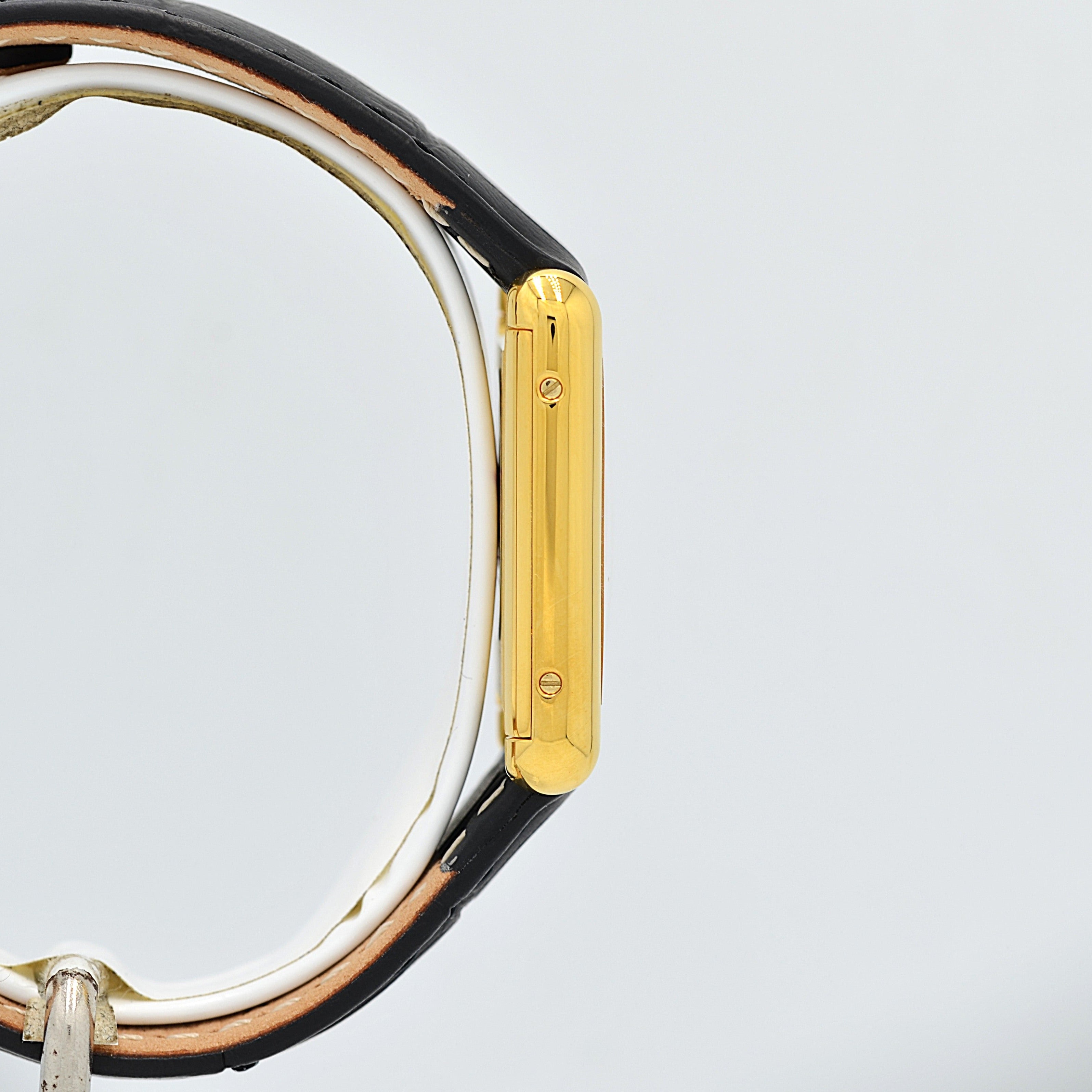 【Cartier】カルティエ マストタンクLM アイボリーローマ 手巻き 永久保証書付き