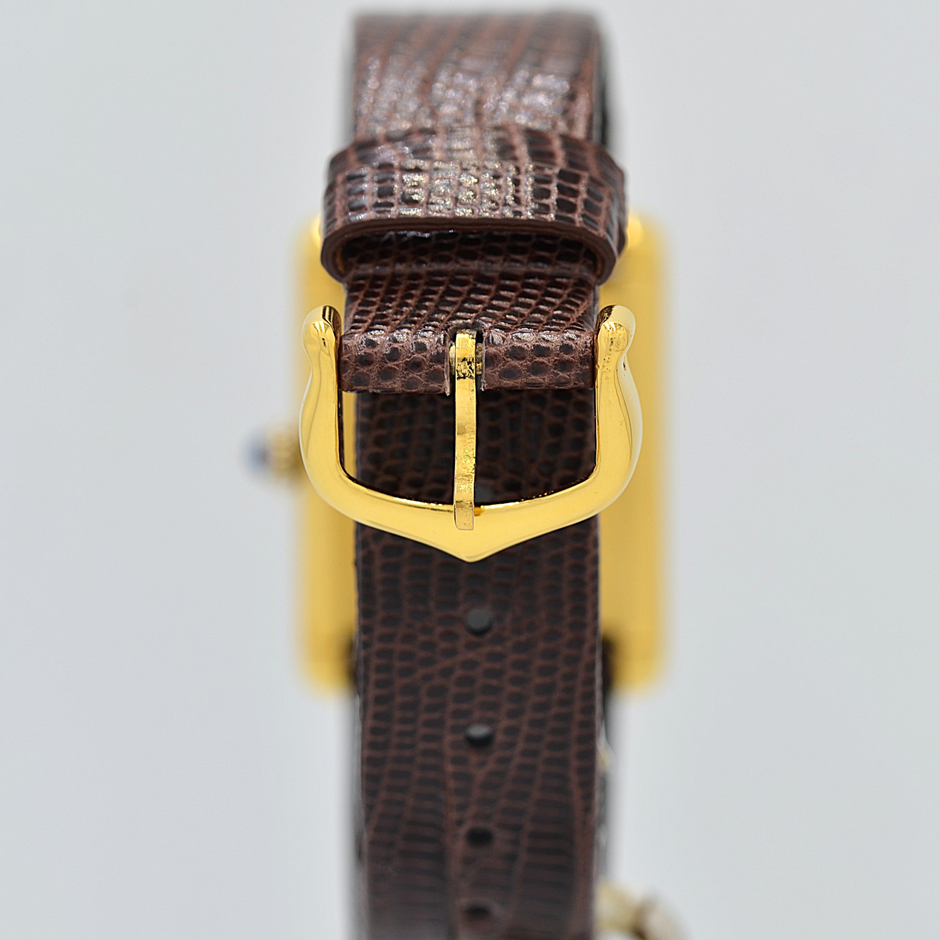 【Cartier】カルティエ マストタンクLM アイボリーローマ 手巻き 純正尾錠付き