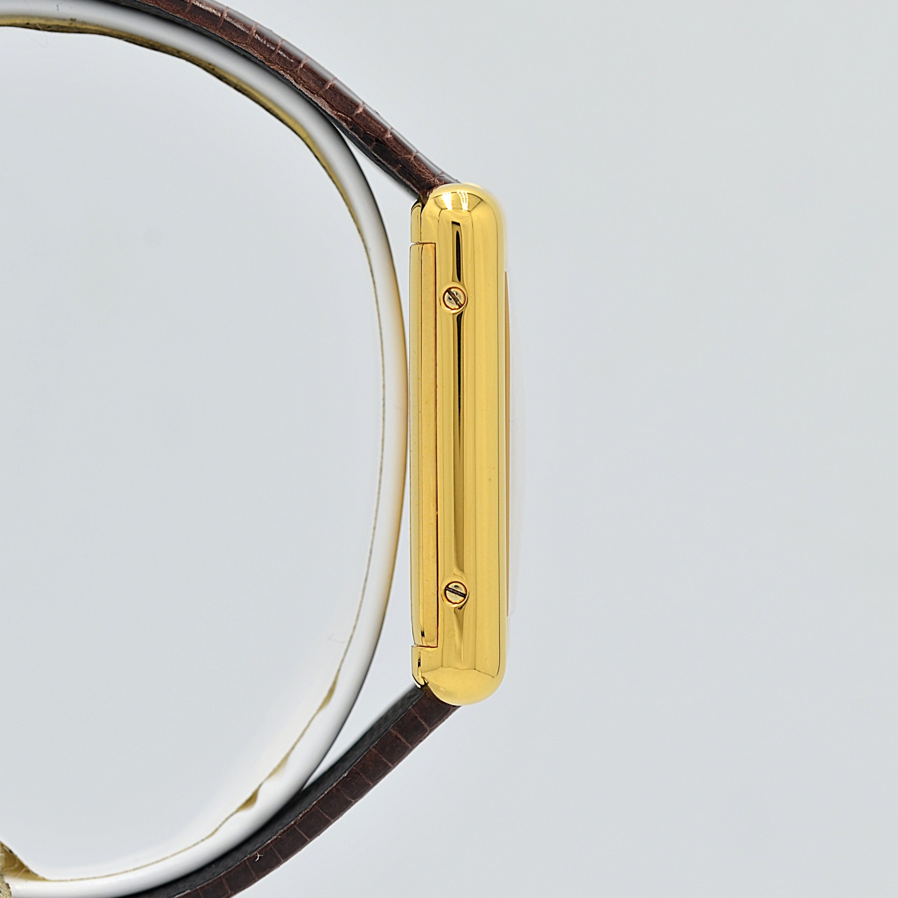 【Cartier】カルティエ マストタンクLM アイボリーローマ 手巻き 純正尾錠付き