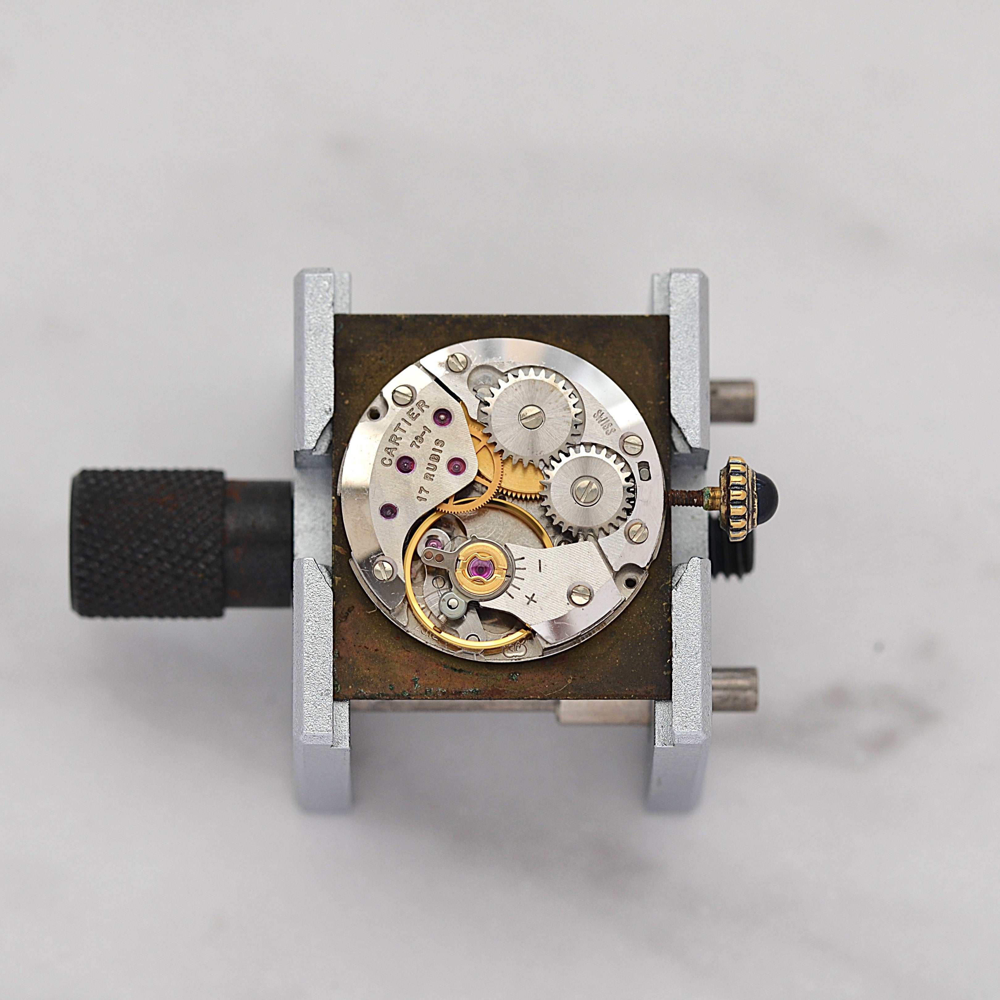 【Cartier】カルティエ マストタンクLM ブラックローマ 手巻き 純正尾錠付き