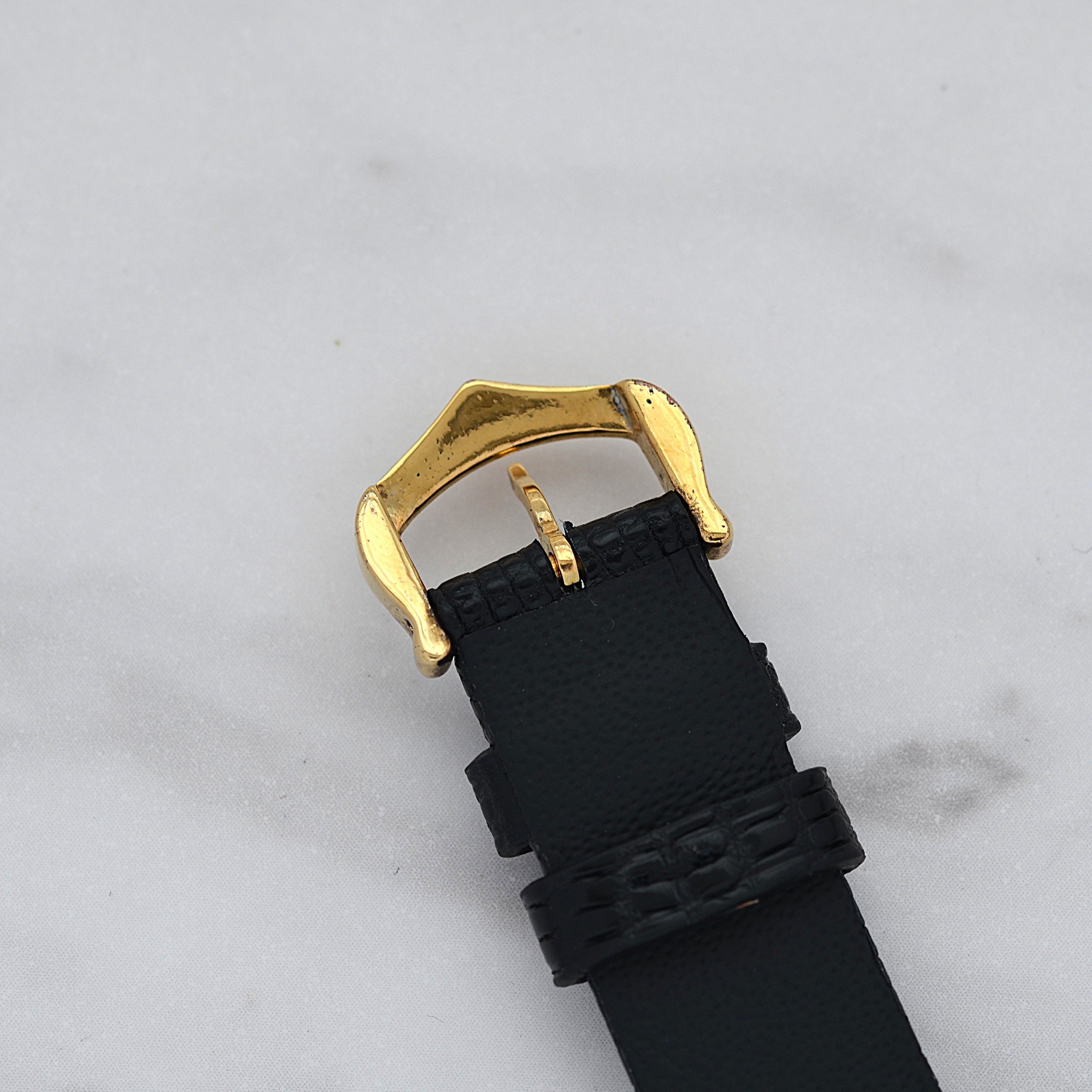 【Cartier】カルティエ マストタンクLM ブラックローマ 手巻き 純正尾錠付き