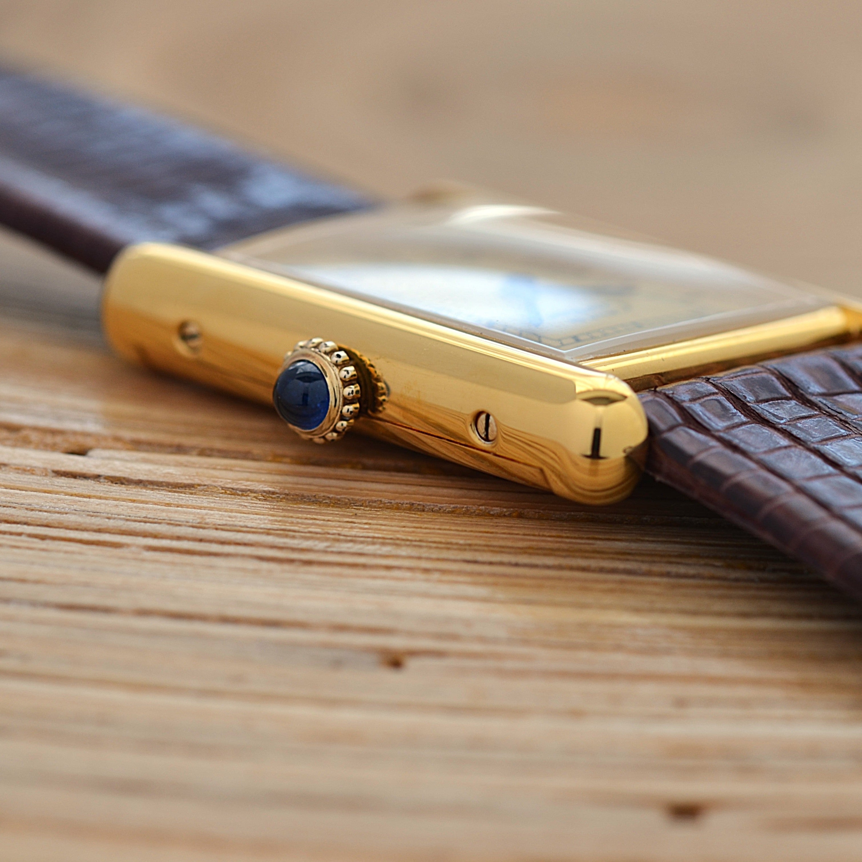 【Cartier】カルティエ マストタンクLM アイボリーローマ 手巻き 純正尾錠付き