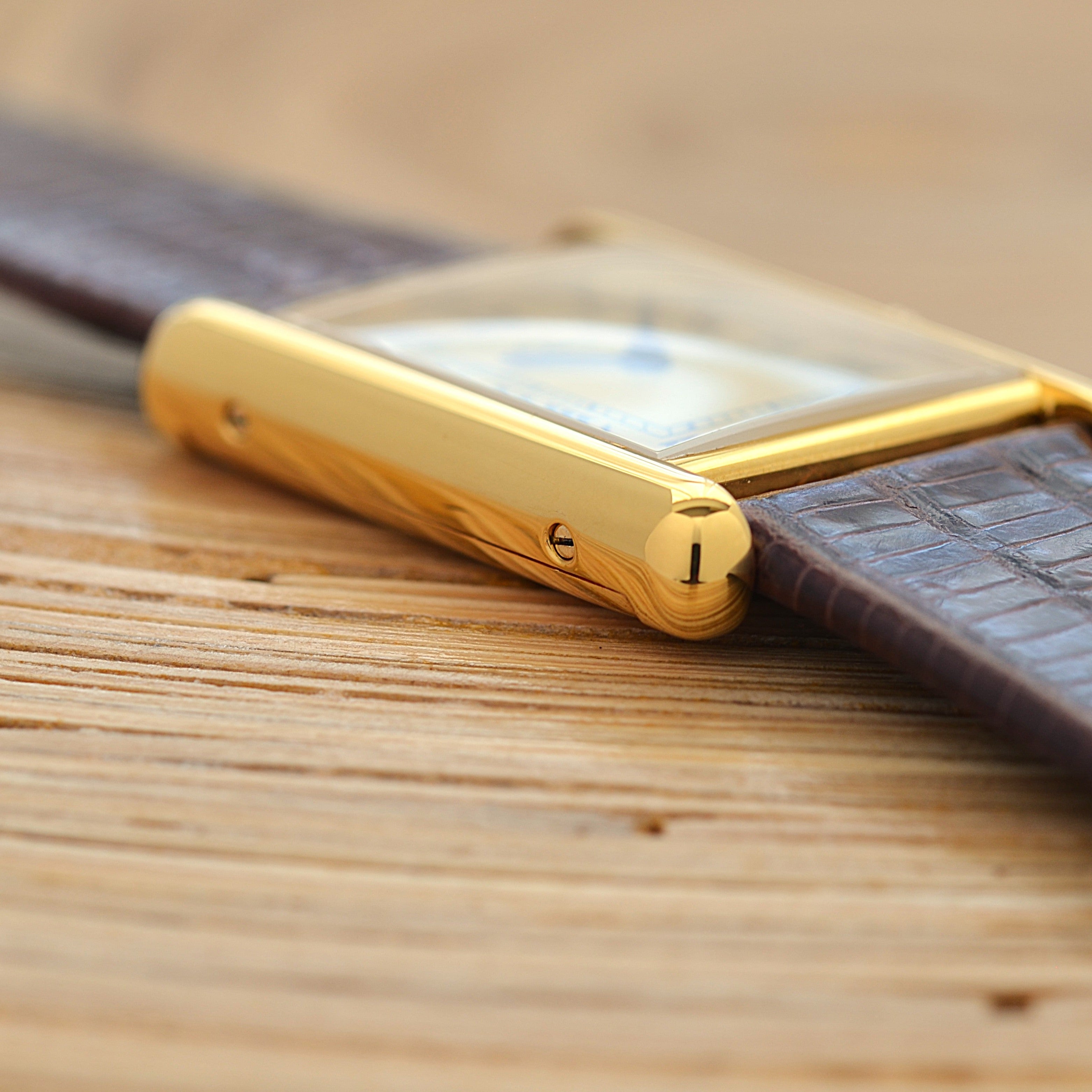 【Cartier】カルティエ マストタンクLM アイボリーローマ 手巻き 純正尾錠付き